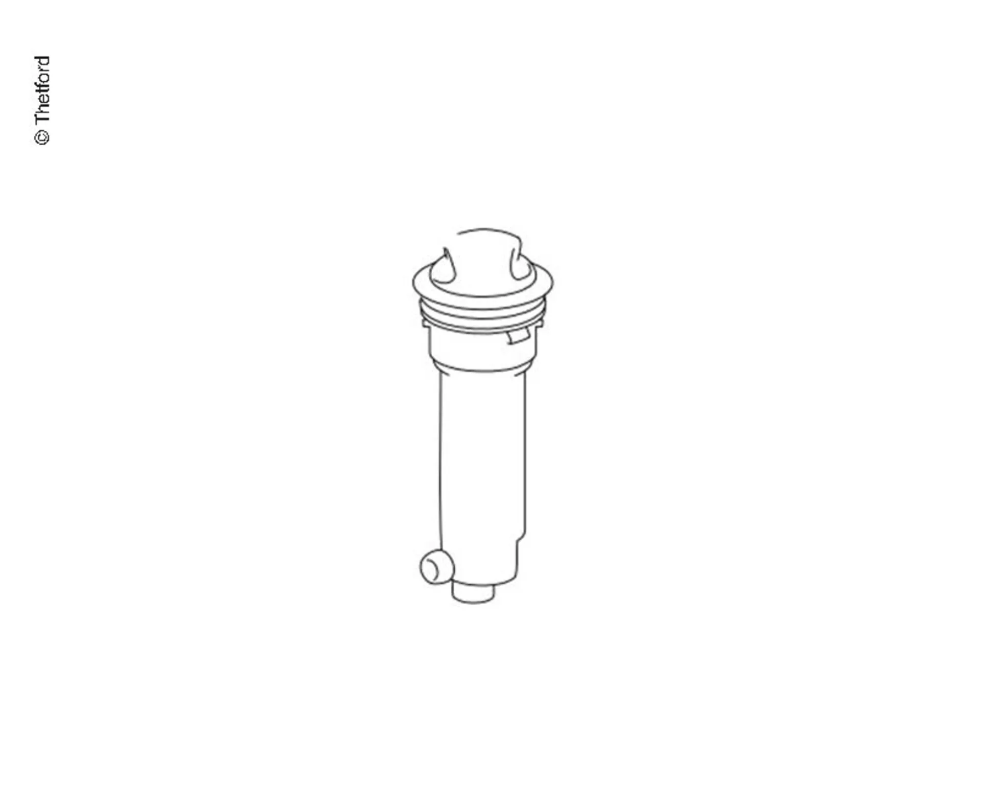 Pompe à piston électrique pour Porta Potti Excellence en gris trafic