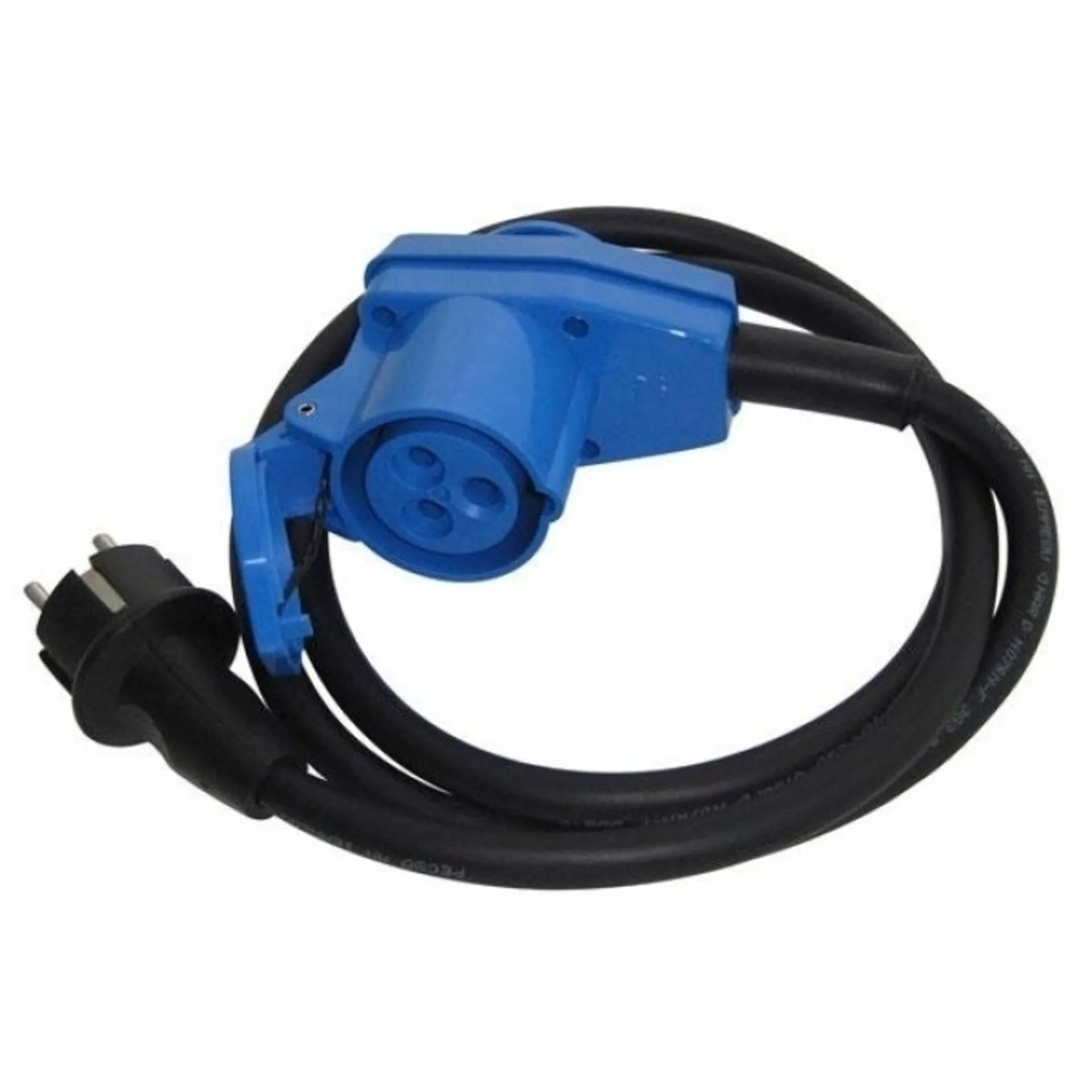 Adaptateur CEE prise coudée fiche à contact de protection 1,5 m Adaptateur CEE prise coudée fiche à contact de protection 1,5 m
