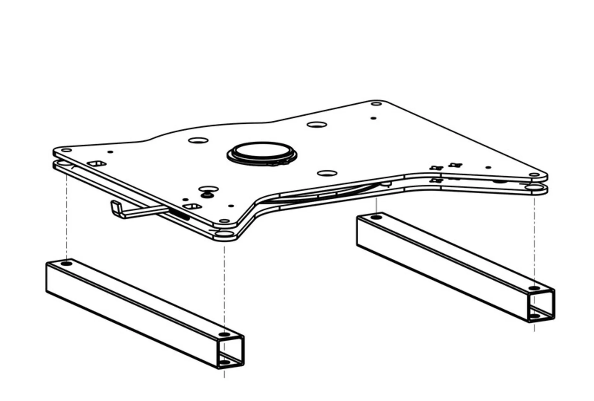 Adapter für Sitzkonsole - Für Renault Trafic X82 und Baugleiche