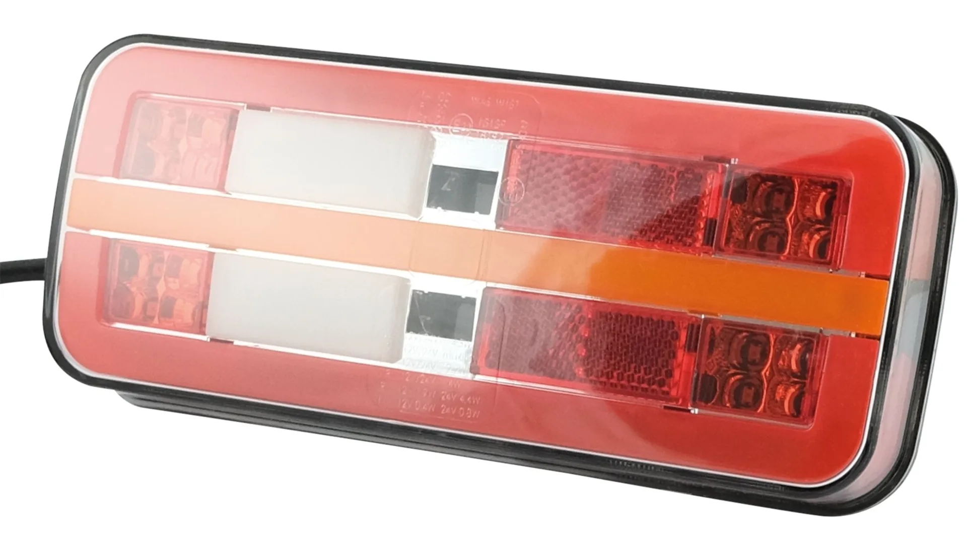 WAS - LED-Schlussleuchte 12/24 V L+R 200.5 x 85.3 mm, IP68, für vertikale oder horizontale Montage zugelassen