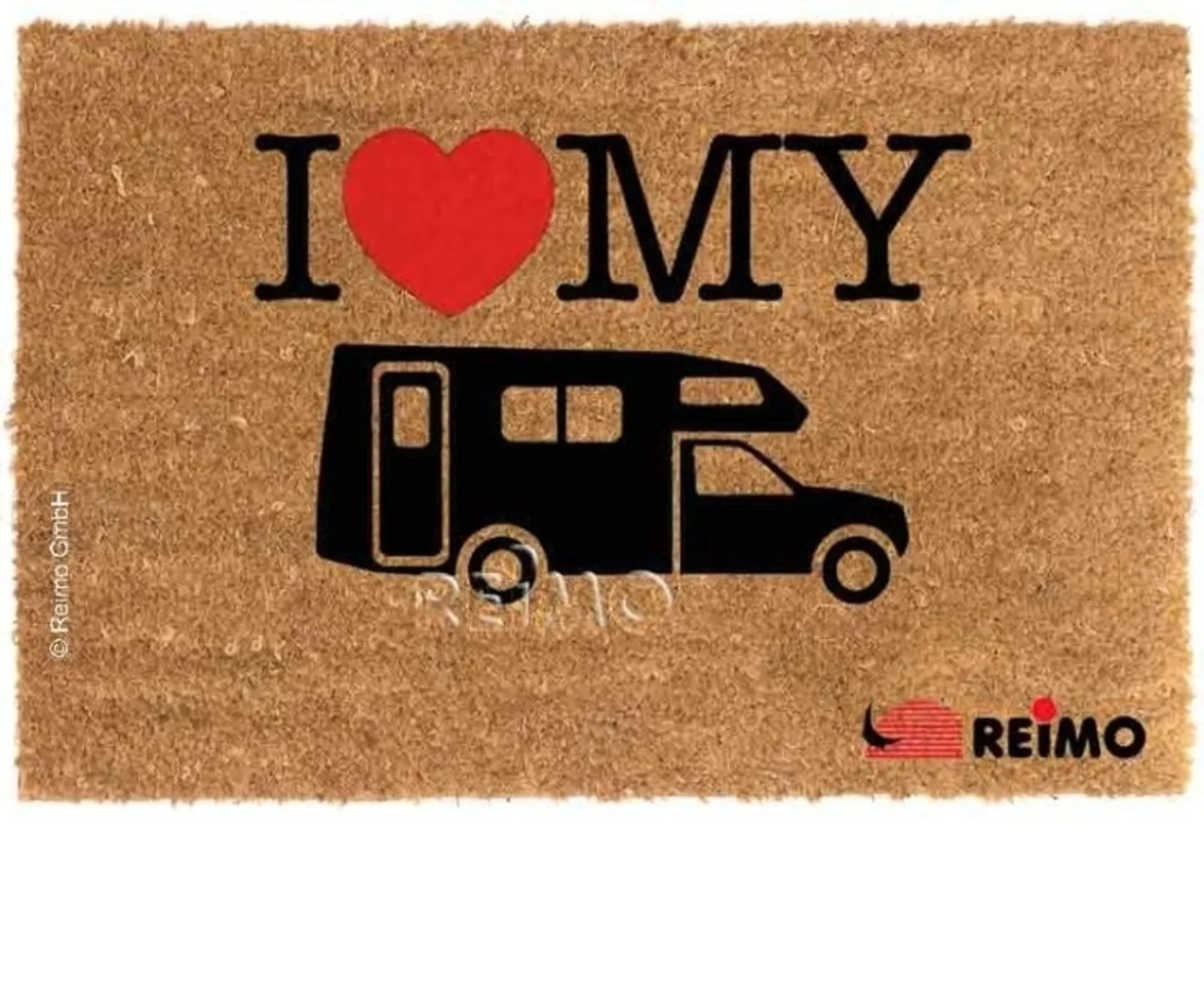 Kokosmatte 50x25cm - mit Druck "Reisemobil"