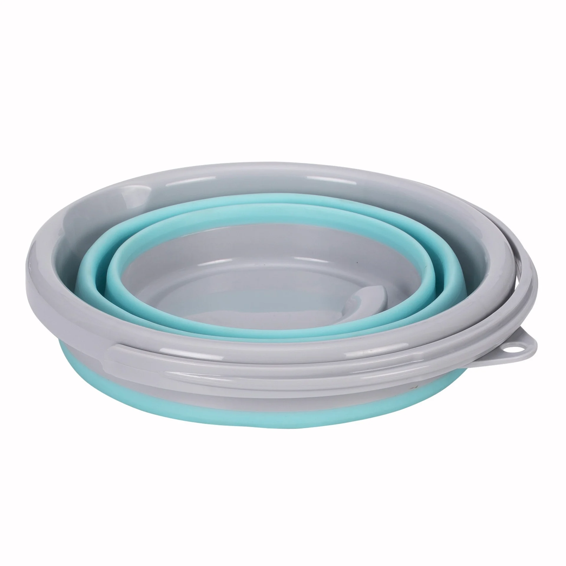 Berger Seau pliable 5 litres turquoise / gris