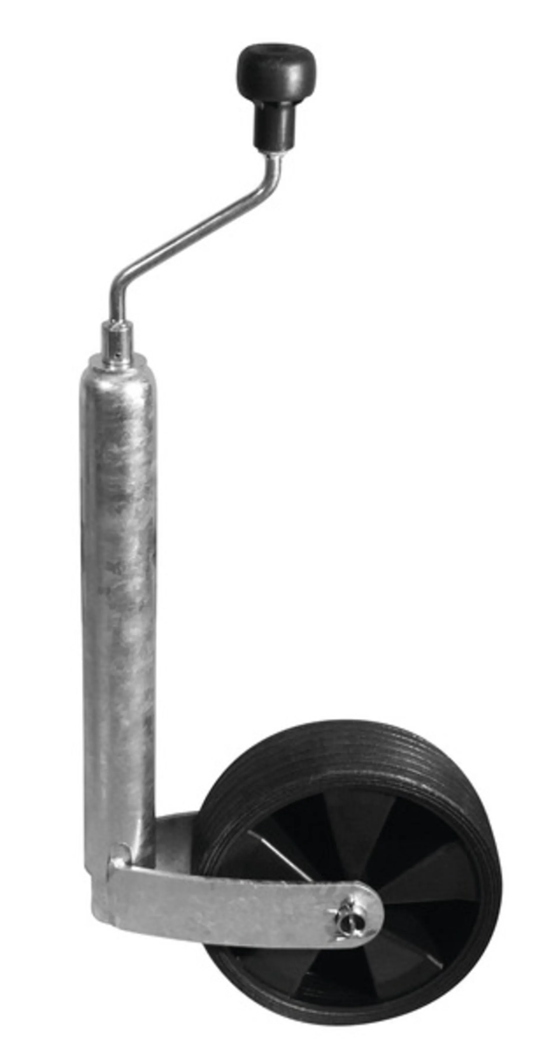 Roue d'appui Winterhoff avec jante en plastique et pneu en caoutchouc souple, 215x70mm, jusqu'à 150kg de charge d'appui, 48mm Roue d'appui Winterhoff avec jante en plastique et pneu en caoutchouc souple, 215x70mm, jusqu'à 150kg de charge d'appui, 48mm