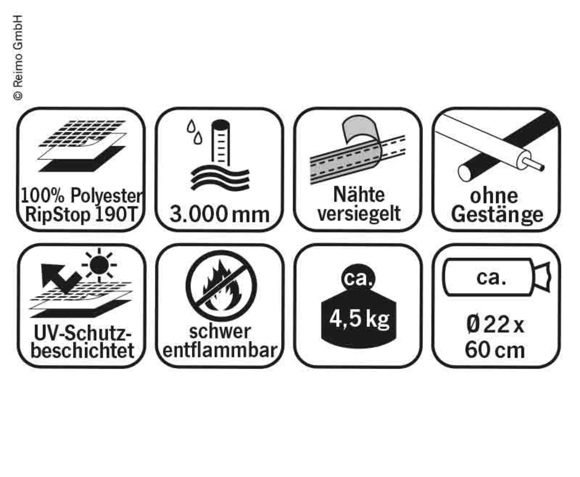 VW T5/T6 Heckzelt mit Premium Ausstattung und eingenähtem Boden