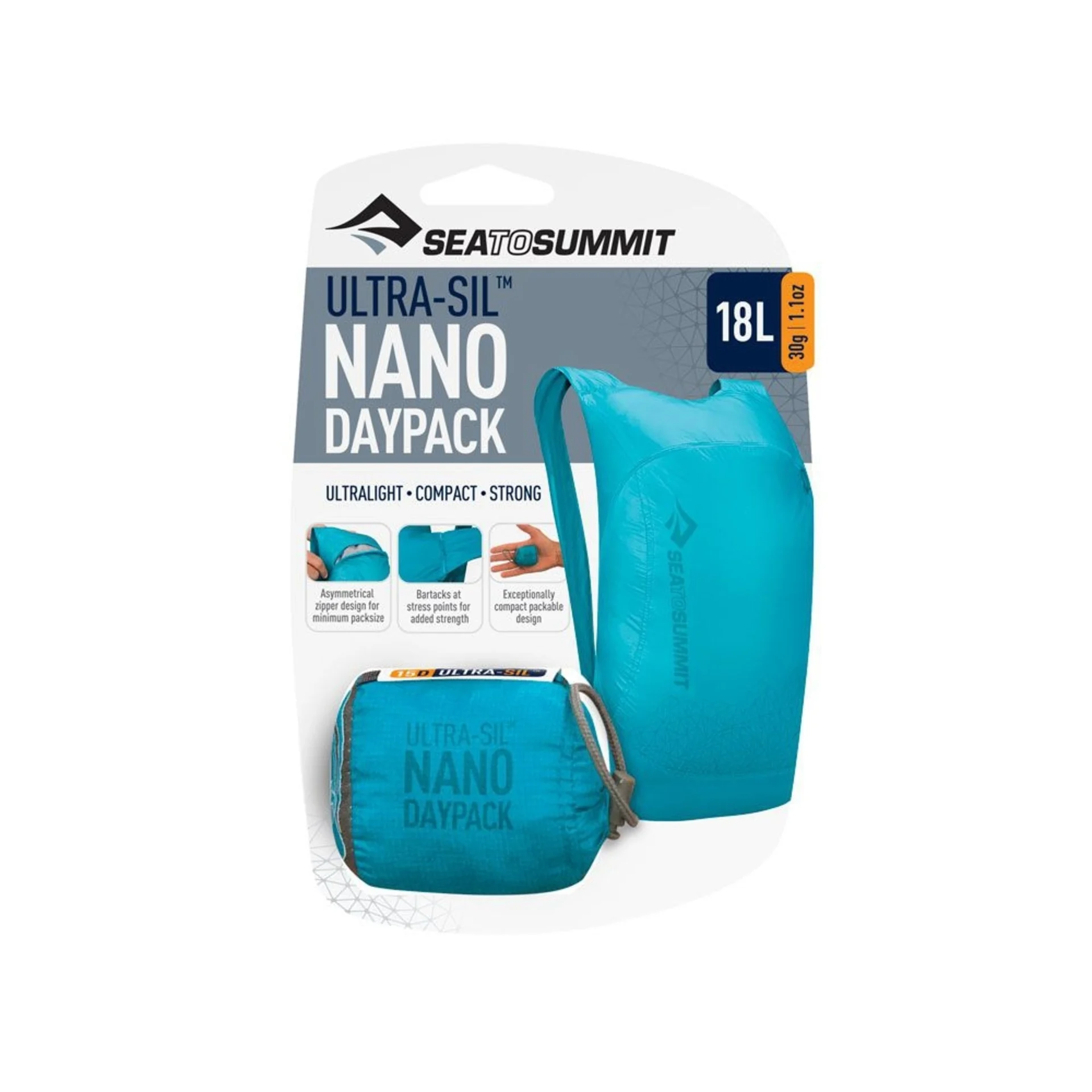 Sea to Summit Ultra-Sil Nano Daypack Rucksack blaugrün 18 Liter