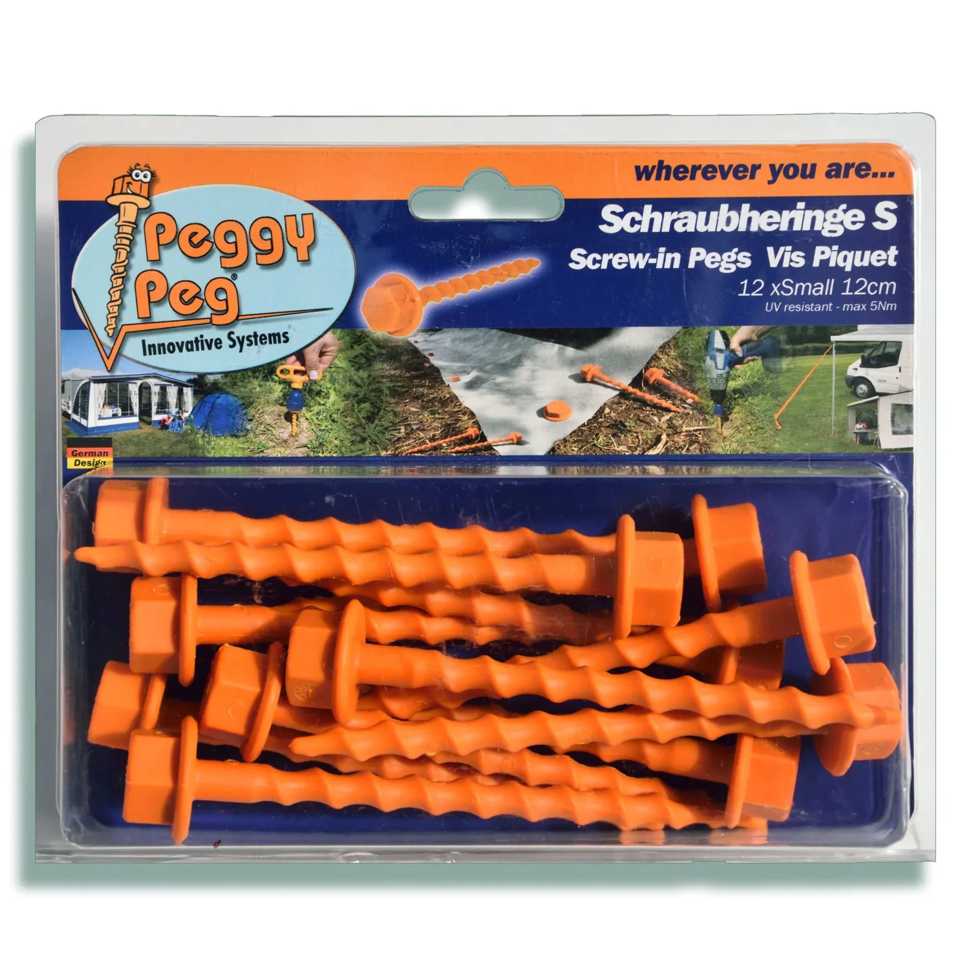 Peggy Peg Piquet à vis S Set de 12 pièces
