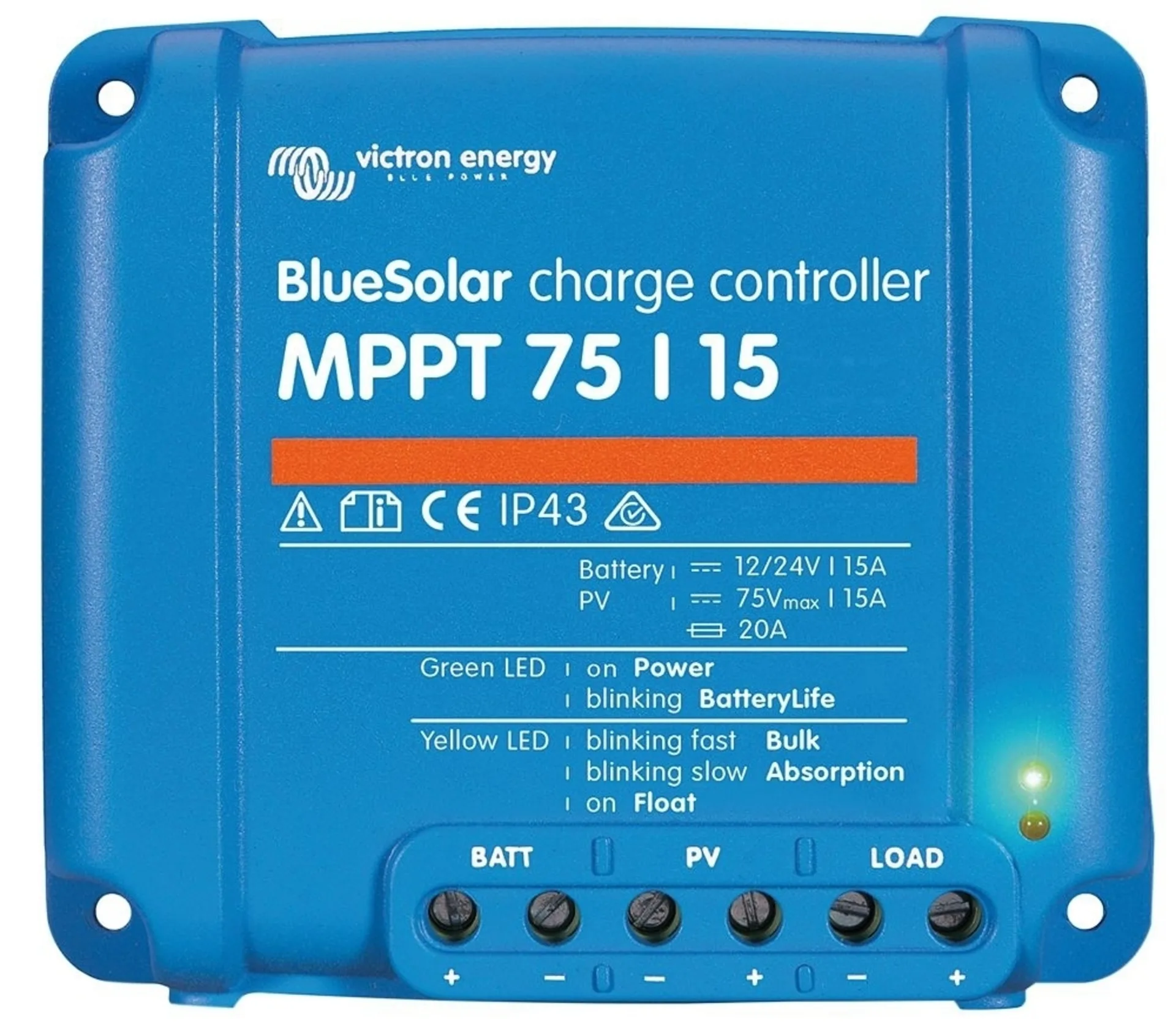 Victron BlueSolar MPPT 75/15 Régulateur de charge solaire 75 V / 15 A