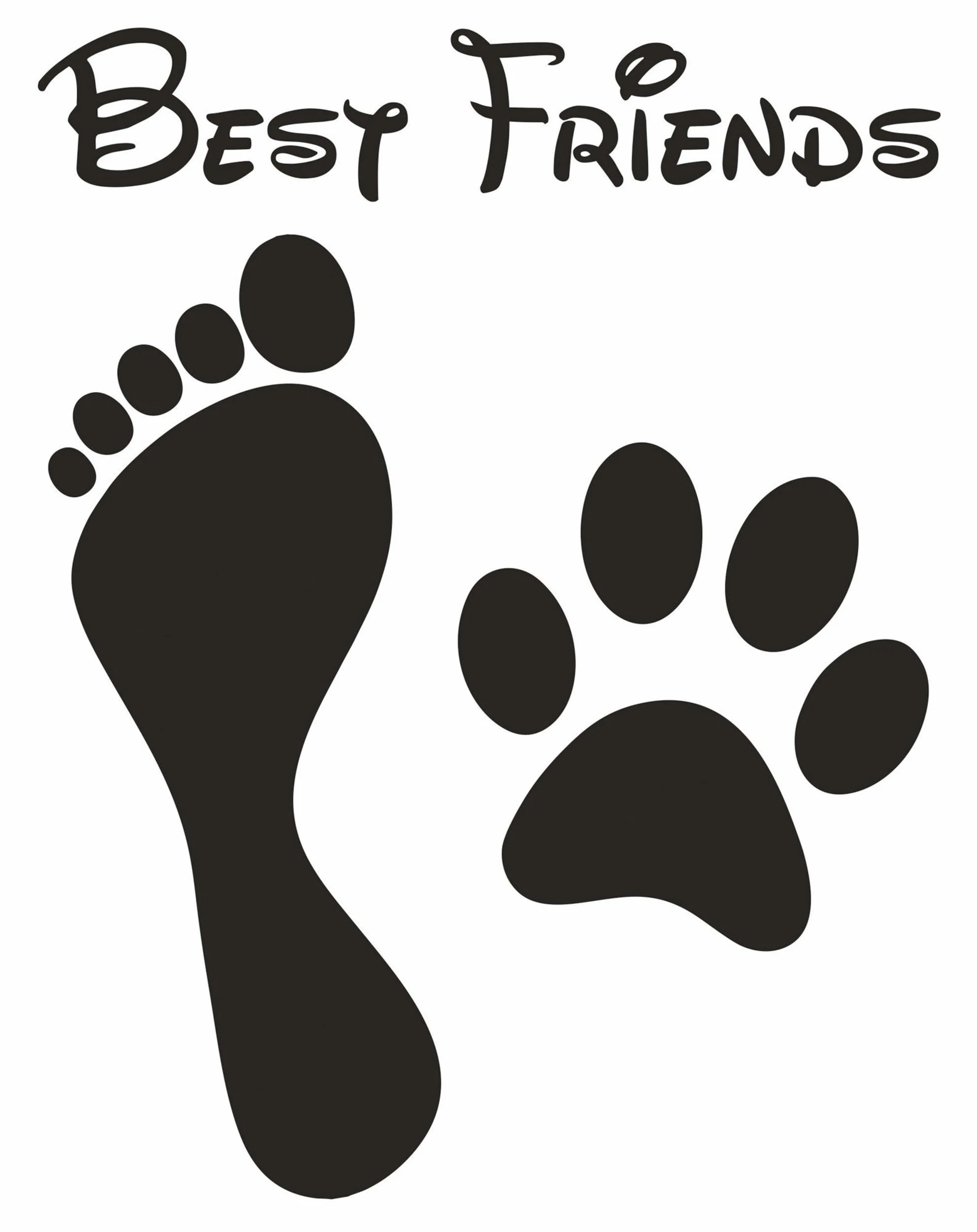 Schütz Aufkleber für Fahrzeuge Best friends 150 x 115 x 0,1 mm