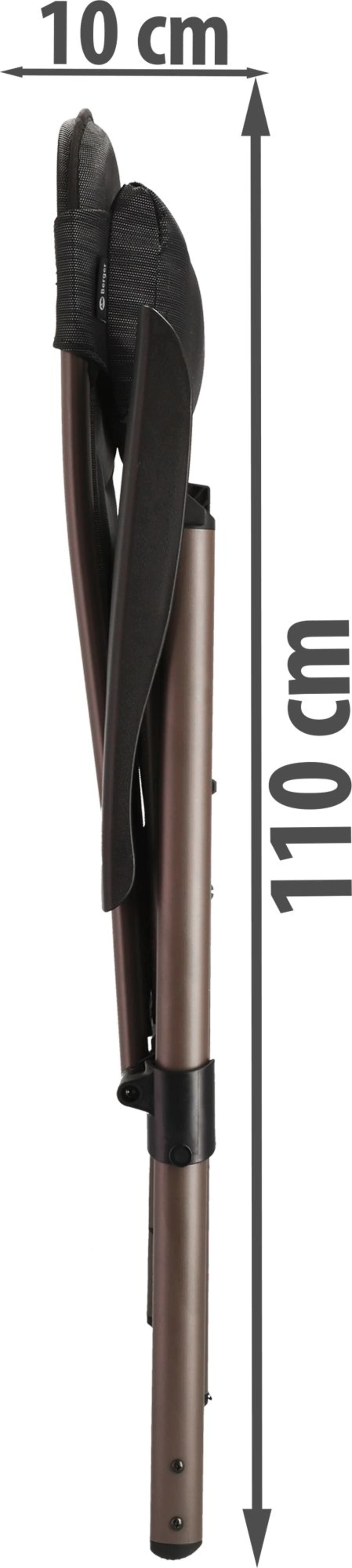 Berger Slimline fauteuil pliant Anthracite modèle 23/24