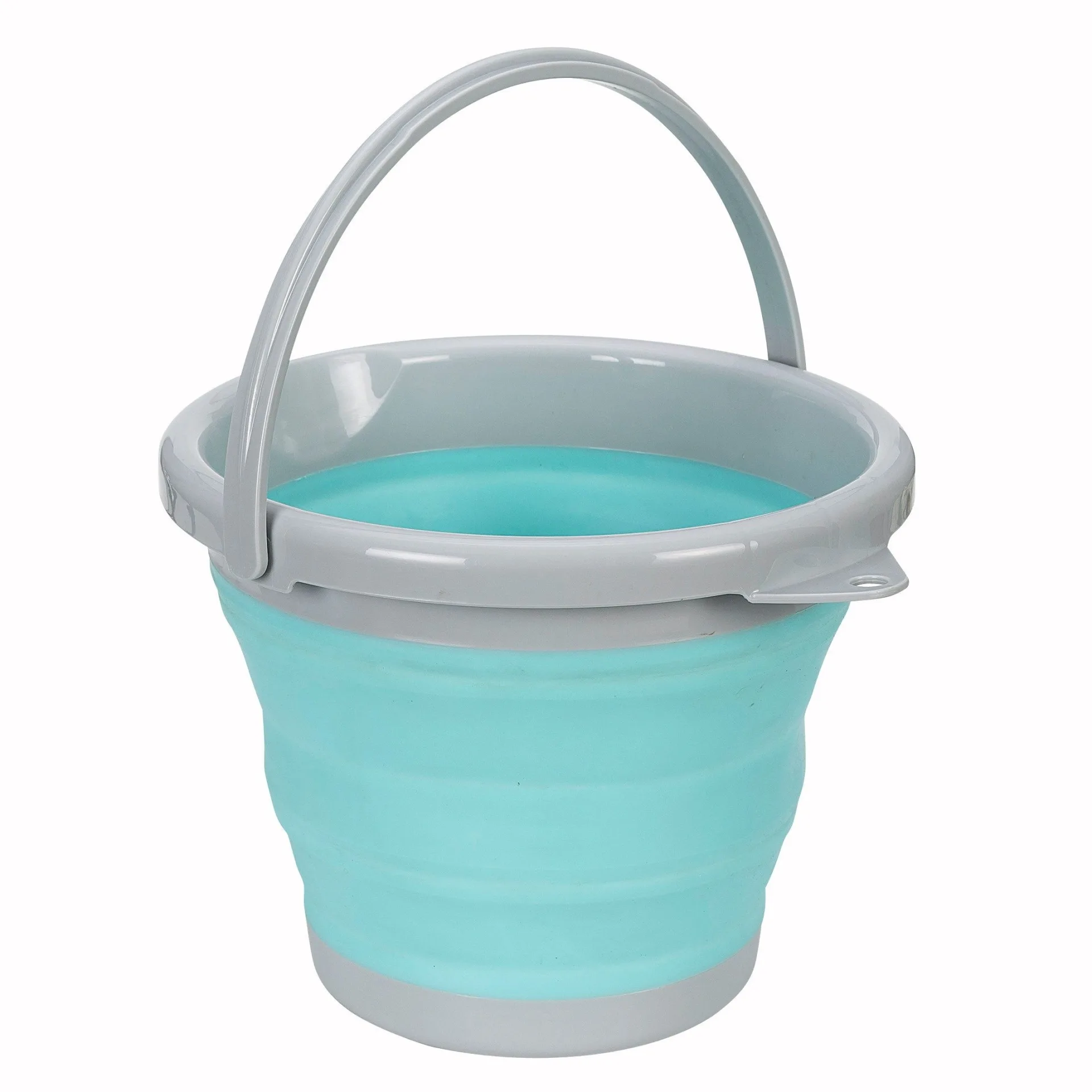 Berger Falteimer 5 Liter türkis / grau