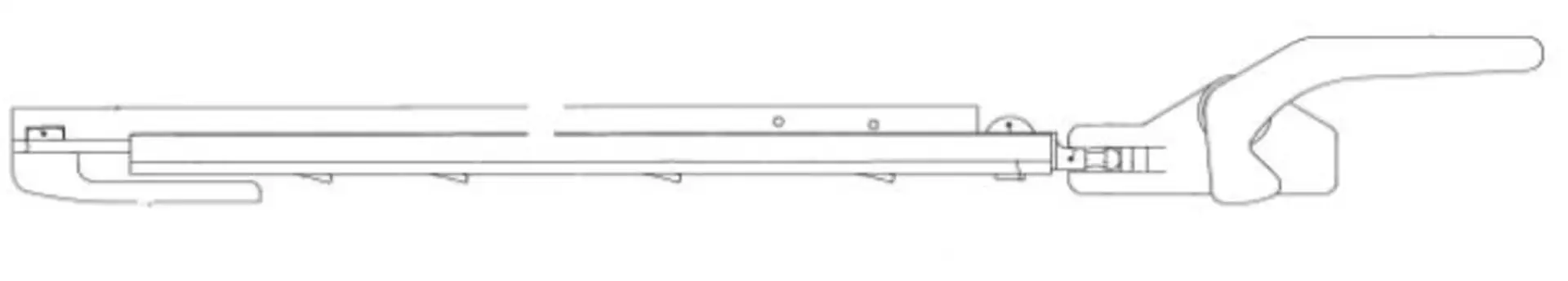 Polyplastic Fensteraussteller mit Klick Klack Automatik 28 cm links