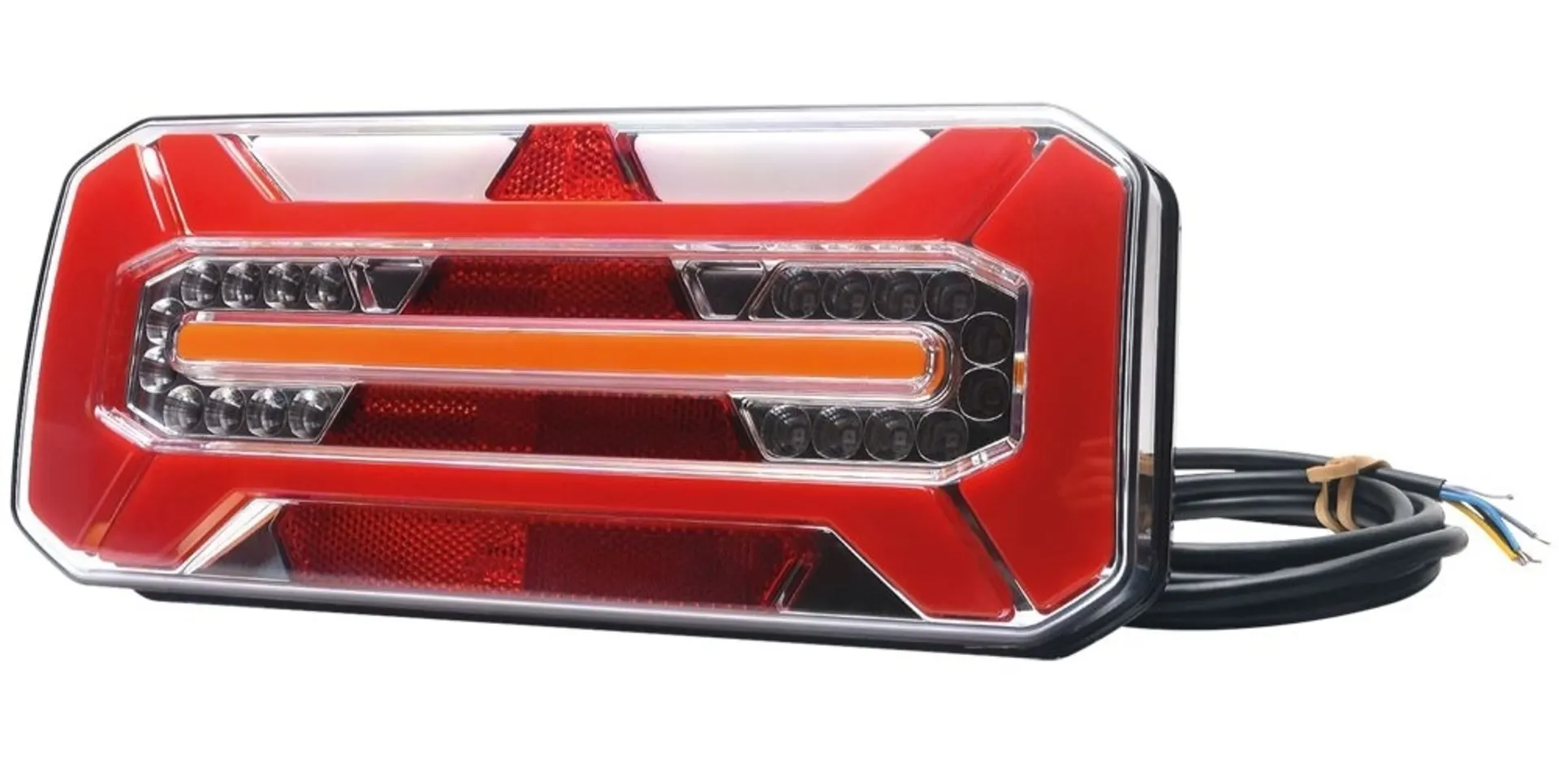 WAS - Schlussleuch. LED 12/24 V links 306 x 133 mm, links mit RFL und NSL, mit dynamischem Blinklicht WAS - Schlussleuch. LED 12/24 V links 306 x 133 mm, links mit RFL und NSL, mit dynamischem Blinklicht