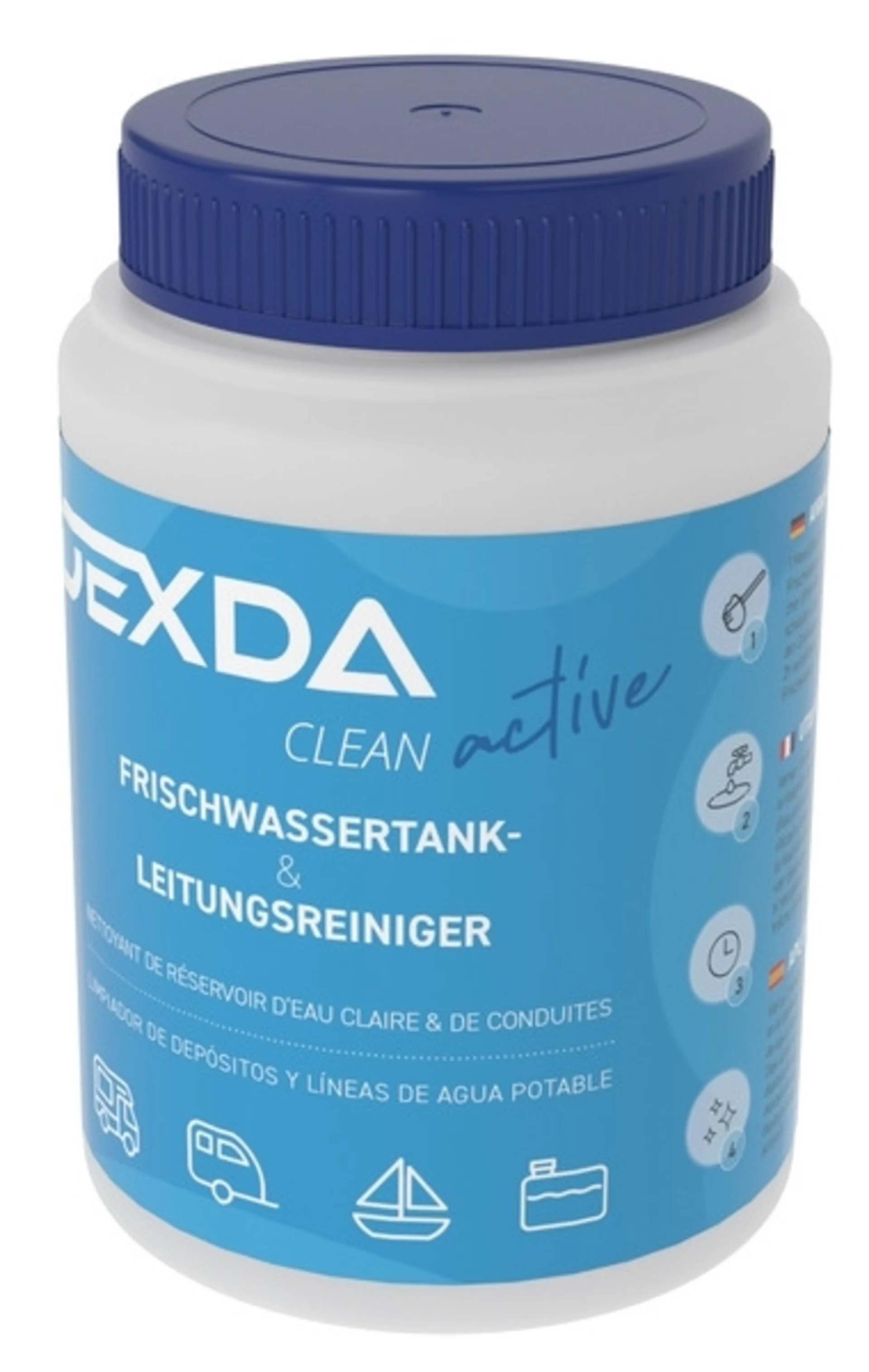 DEXDA® Clean active Frischwassertankreiniger (600 g Pulver)