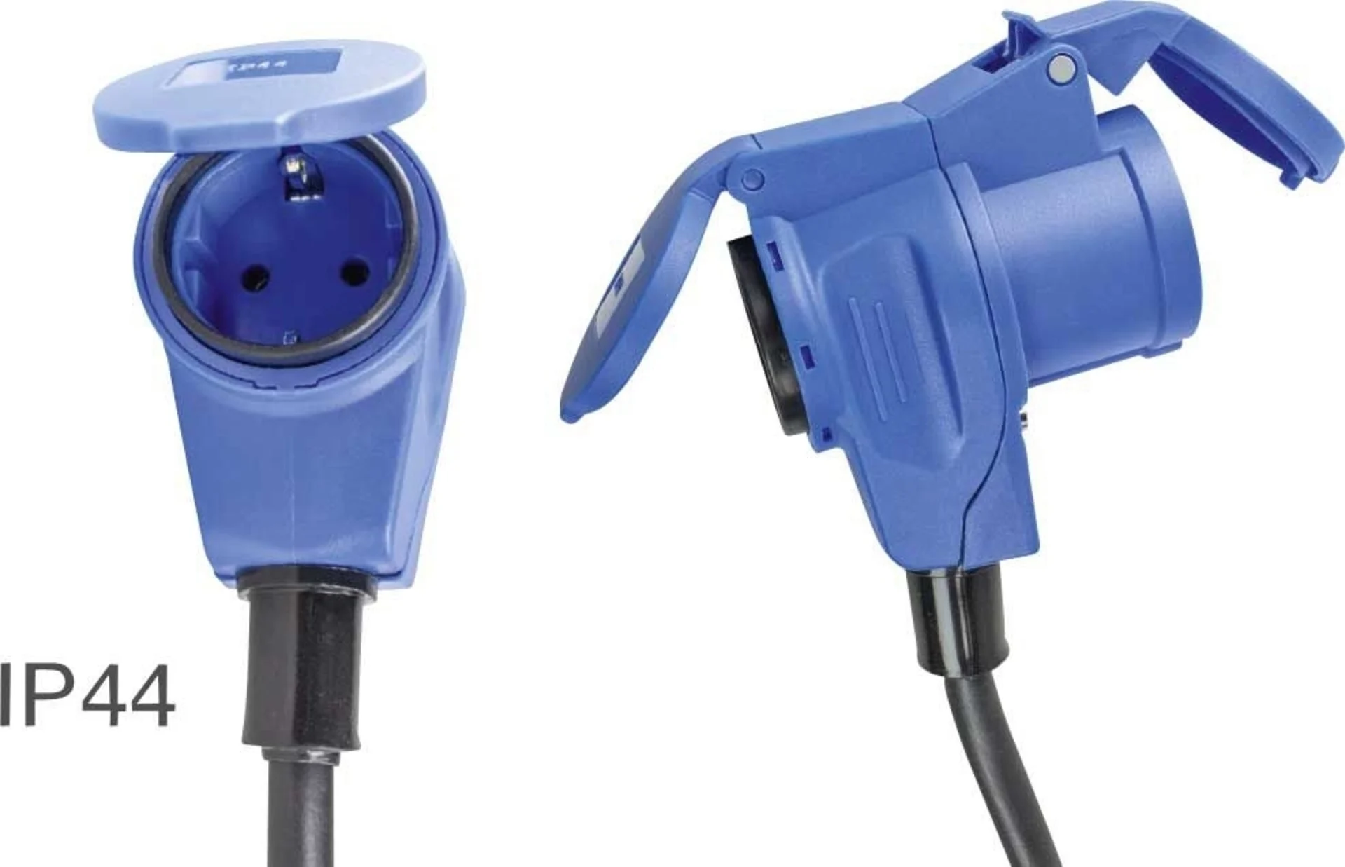 AS Schwabe Câble adaptateur avec fiche à contact de protection et prise combinée CEE 3 pôles