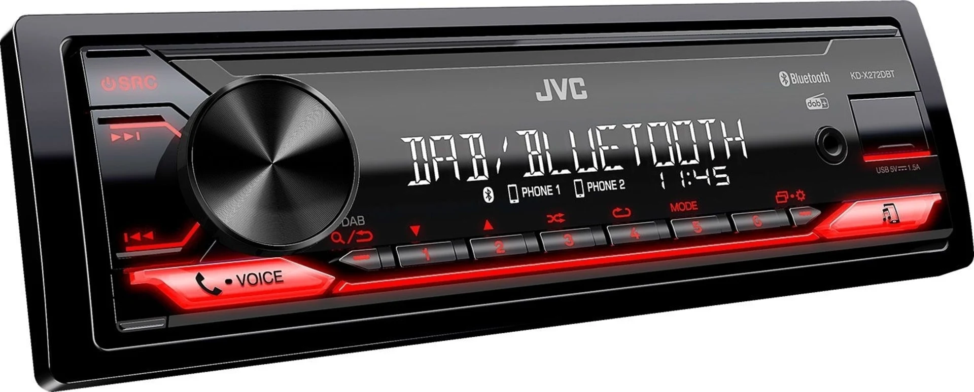 JVC KDX-272DBT 1DIN DAB+ Autoradio