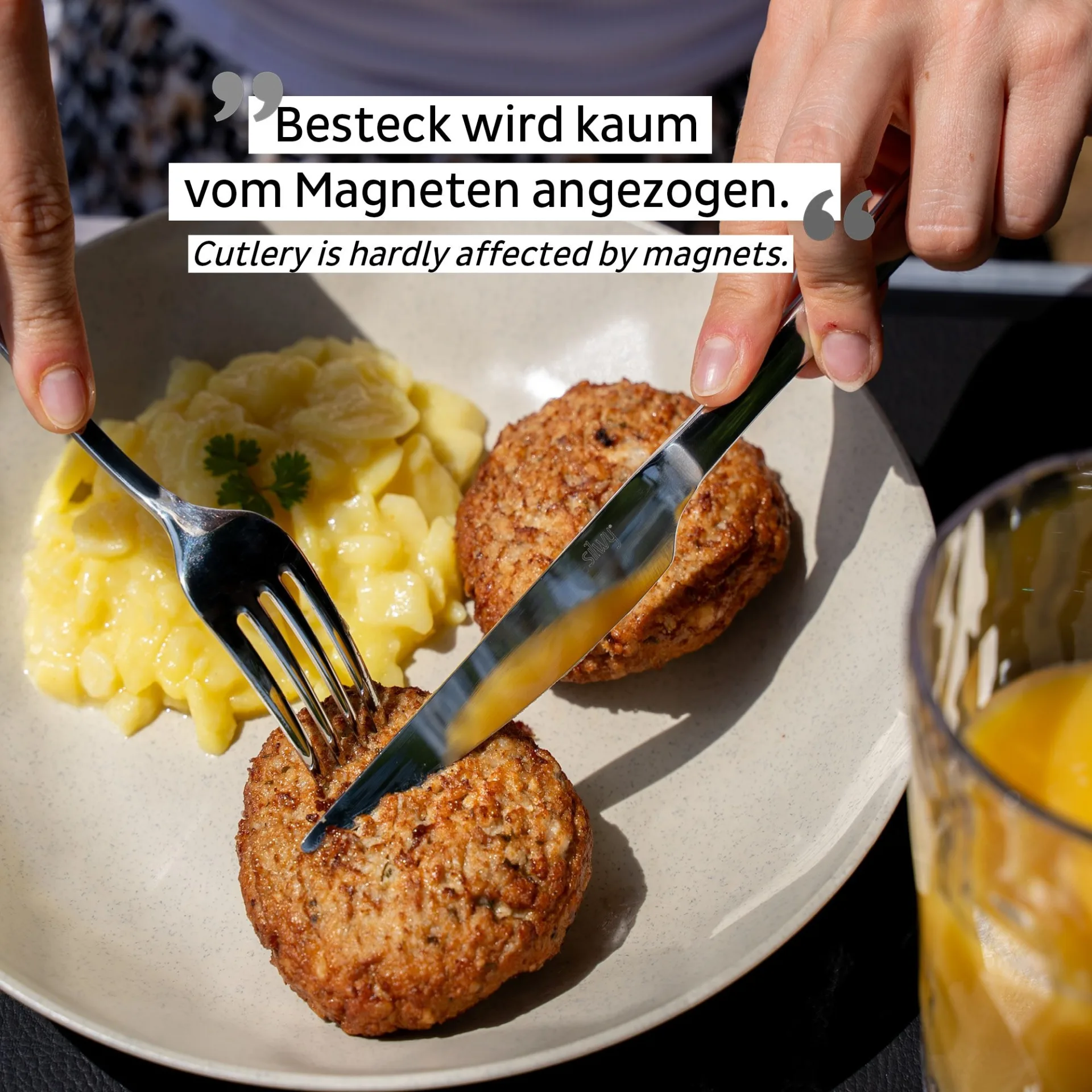 Edelstahl Reisebesteck-Set - 5-teilig