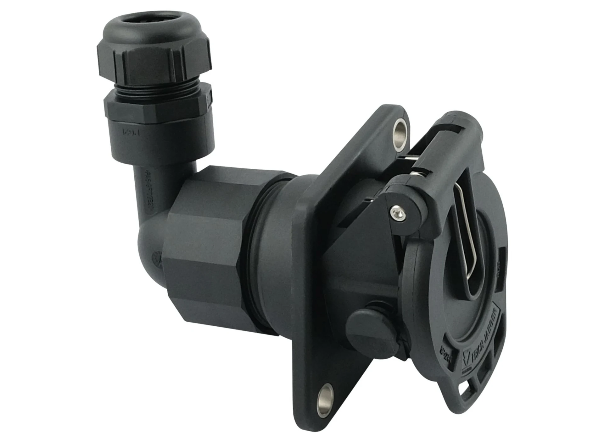 15-pol. LKW-Dose 24 V 90 Grad, ADR/GGVS Schraubkontakte, Kabel-ø: 12 - 18 mm