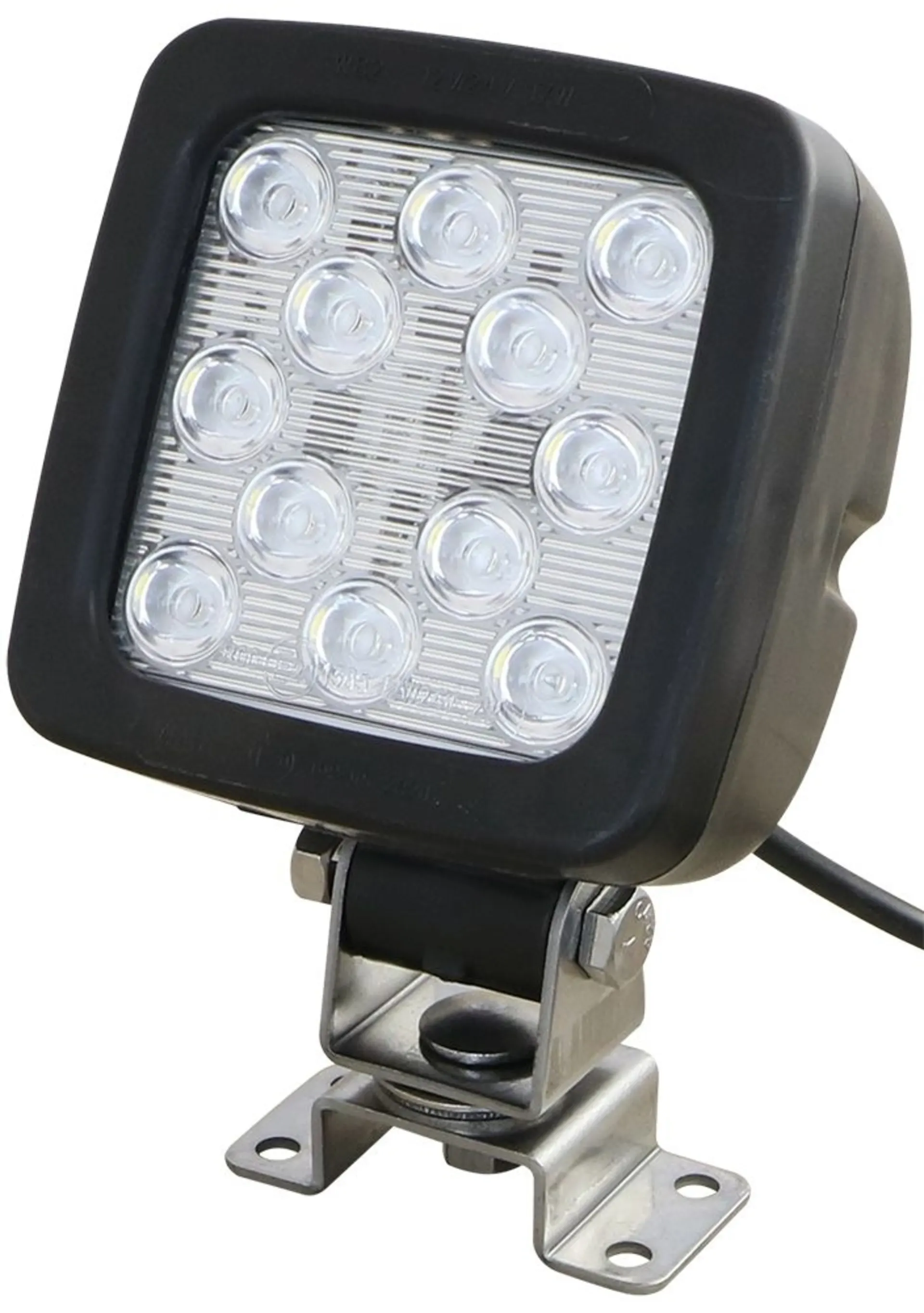WAS - LED-Arbeits- & Rückfahrscheinw. 12/24 V 100x100mm, 150 / 2’000 Lumen, IP68, 10-35V, 17 W, 12 LEDs