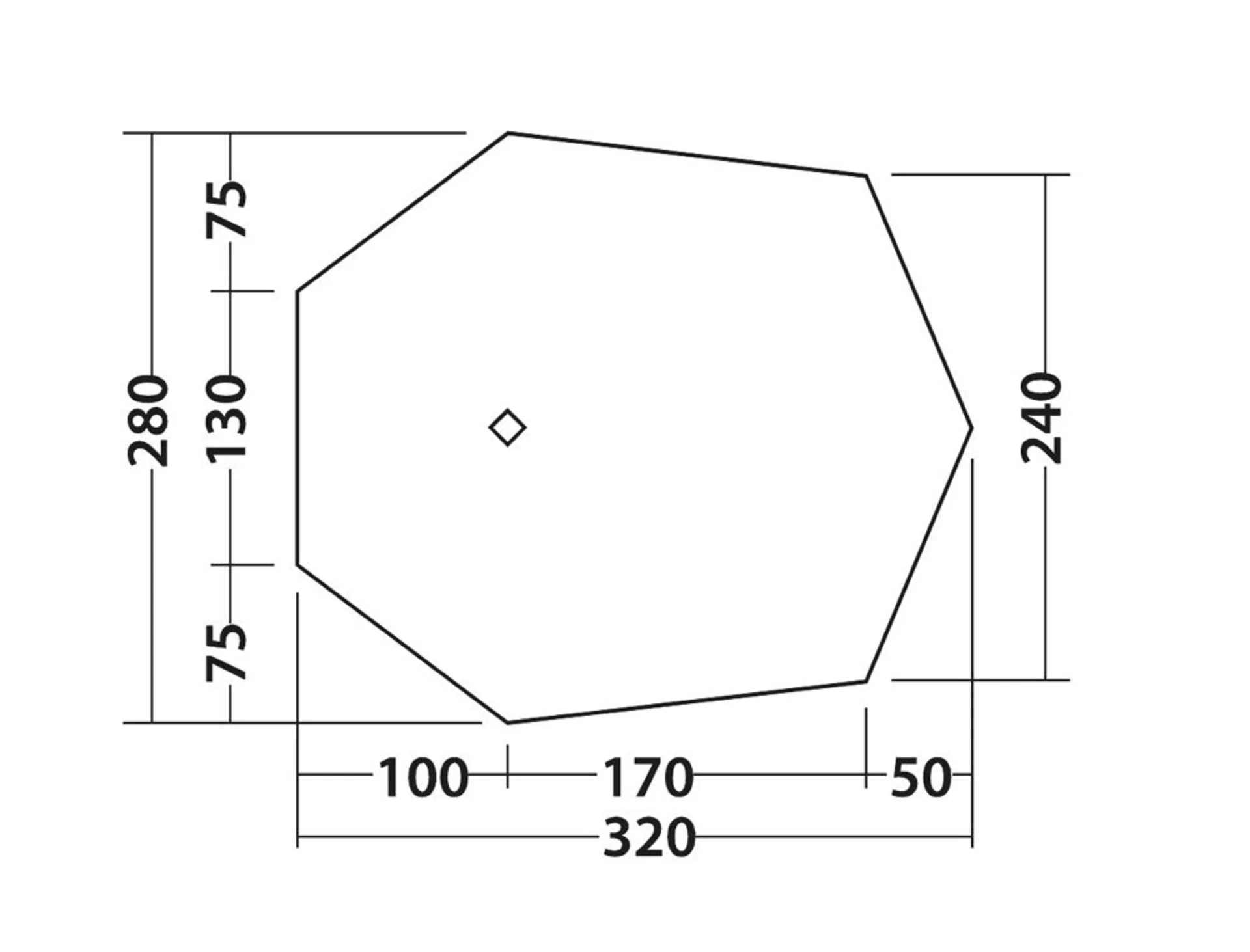 Robens Wing Tarp 3,2 x 2,8 Meter beige