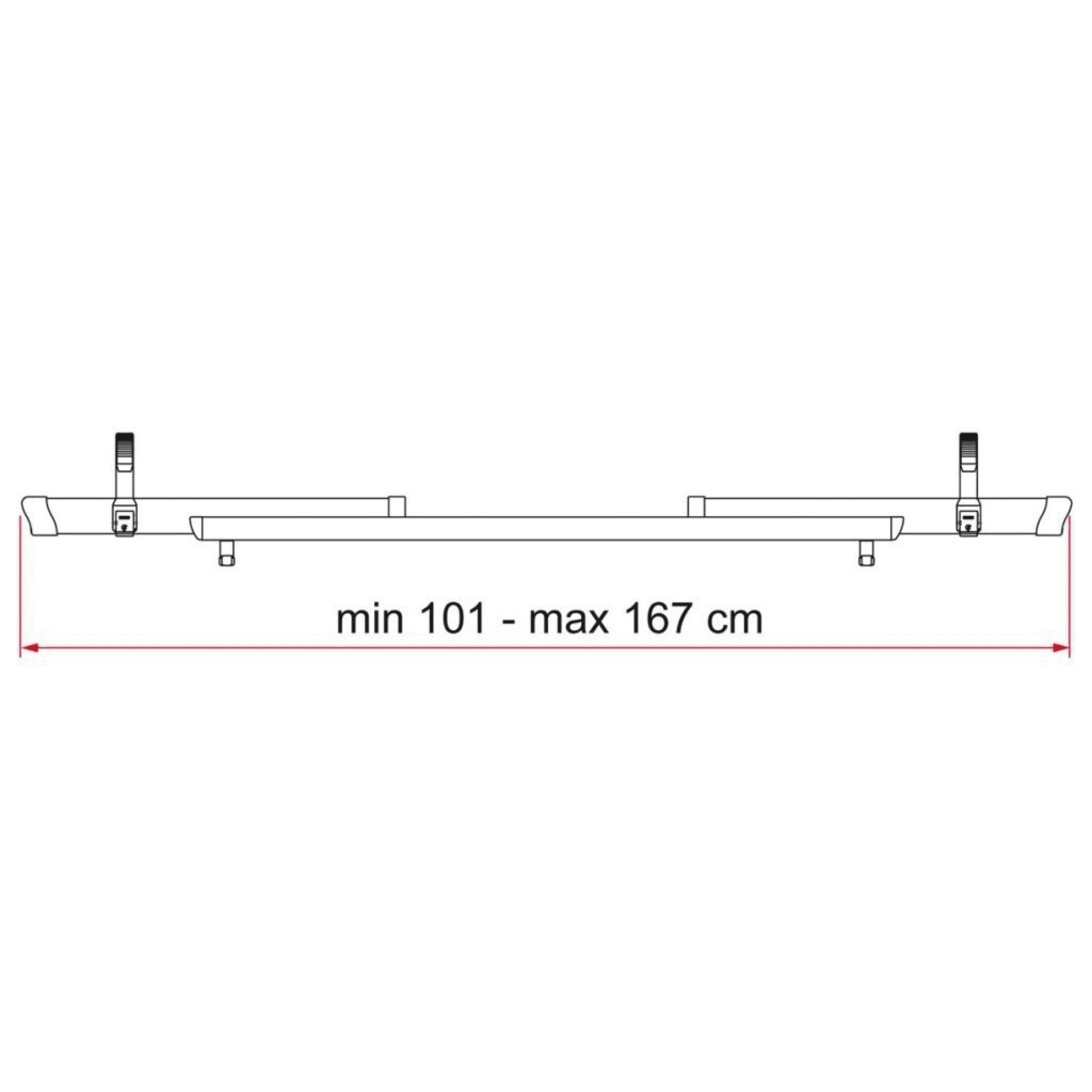 Fiamma Fahrradträger Zusatzschiene Rail Quick