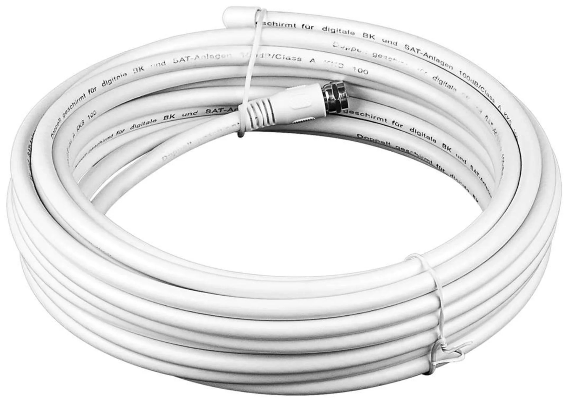 Kit de câbles d'antenne coaxiaux Goobay 100 dB avec câble de raccordement LNB 10 m