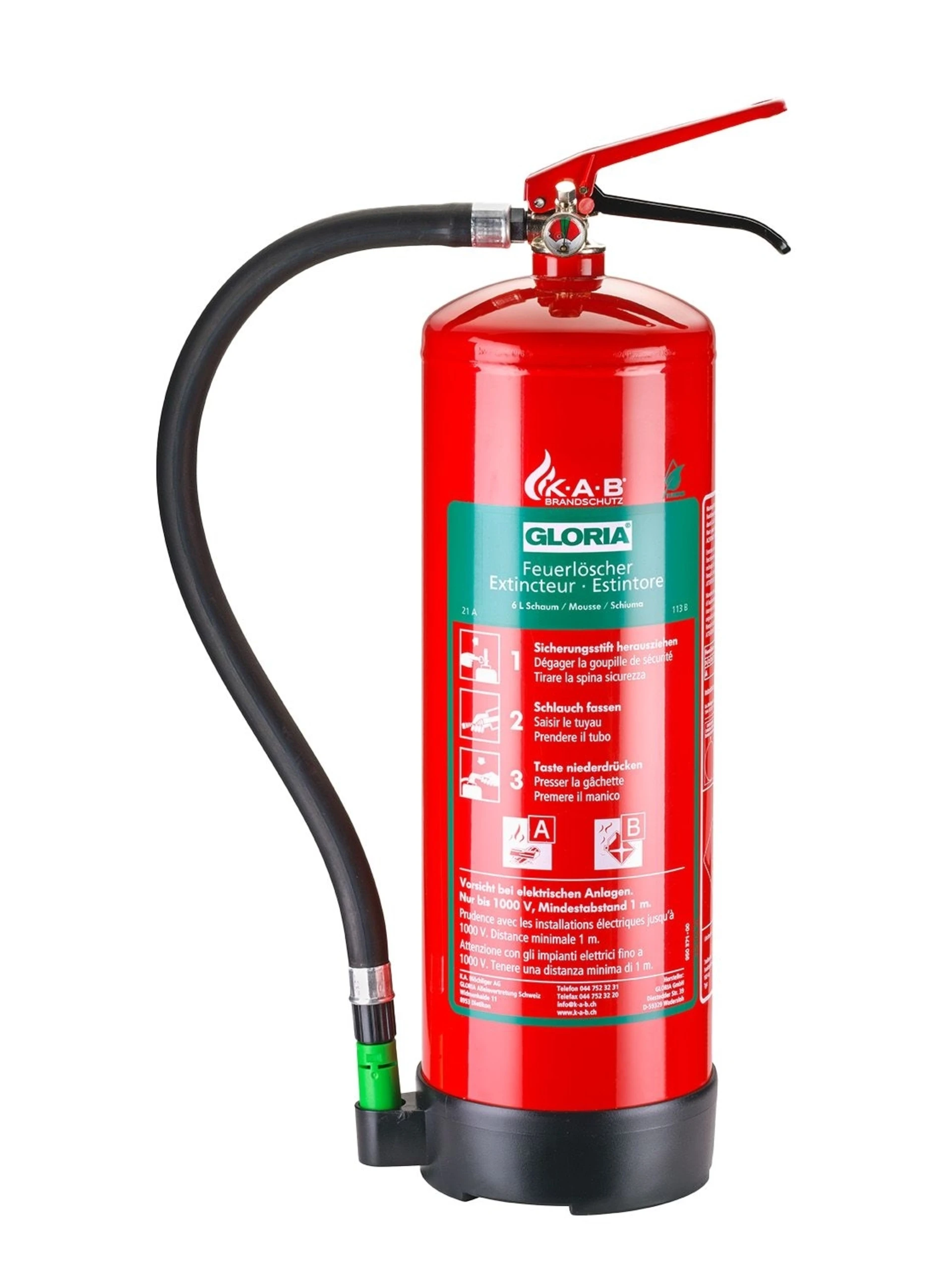 Schaum-Feuerlöscher 6 Liter fluorfrei Schaum-Feuerlöscher 6 Liter fluorfrei