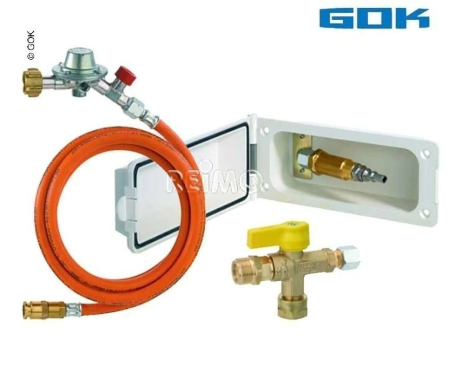 Vers.klappe Set Gas m. RV und Kupplung