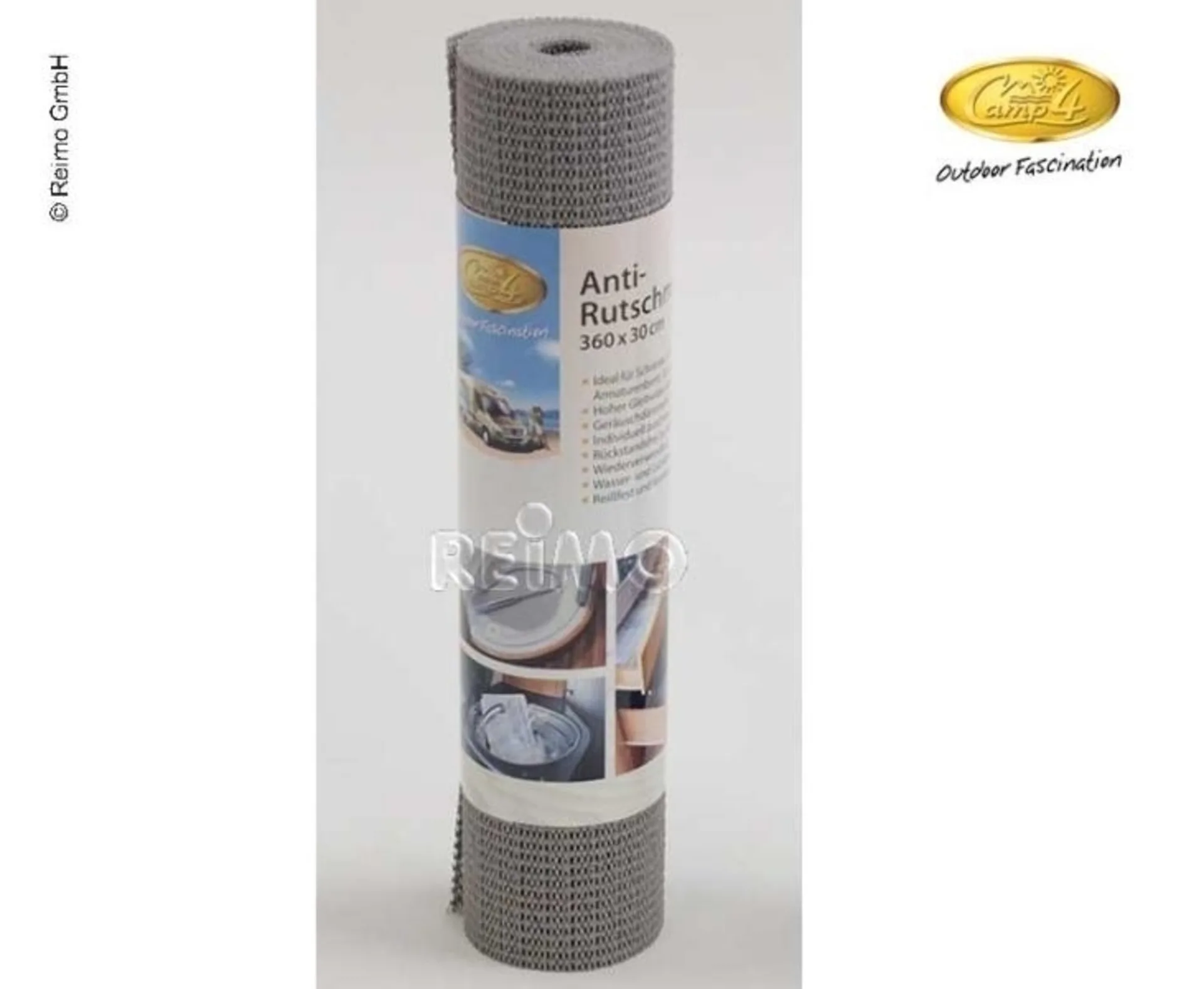 Tapis antidérapant polyvalent en gris - 30x360cm