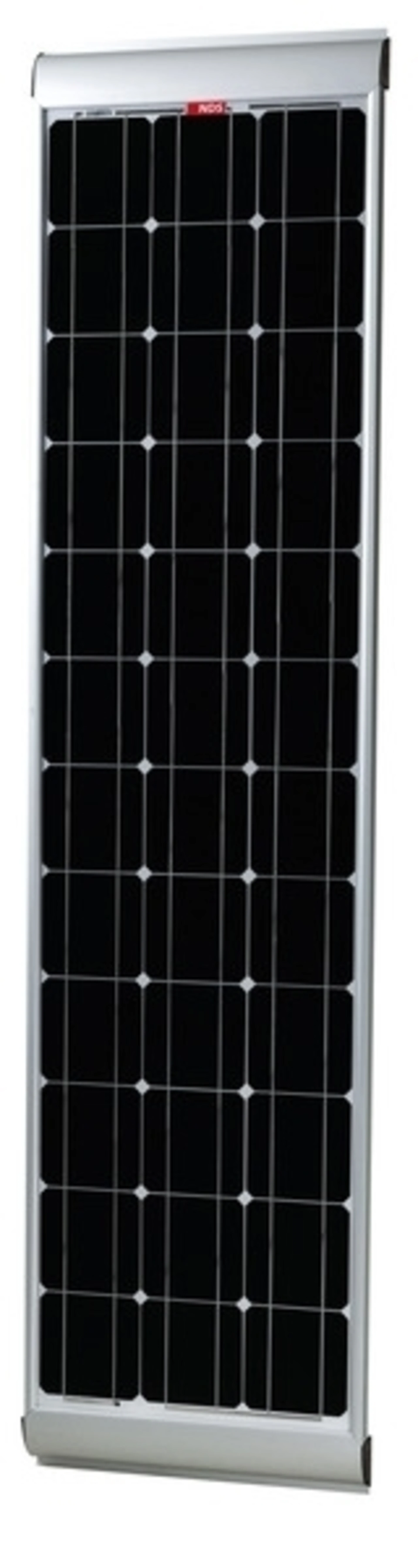 Panneau solaire 100 watts Slim avec spoiler de montage intégré pour les camping-cars