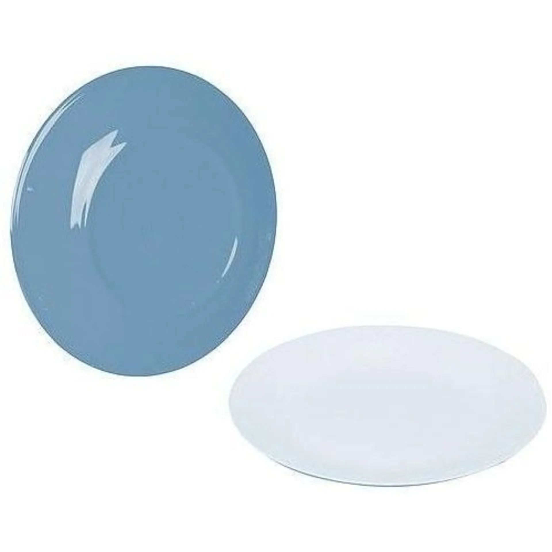 Assiettes de petit-déjeuner Bo-Camp bicolores, lot de 4, bleues