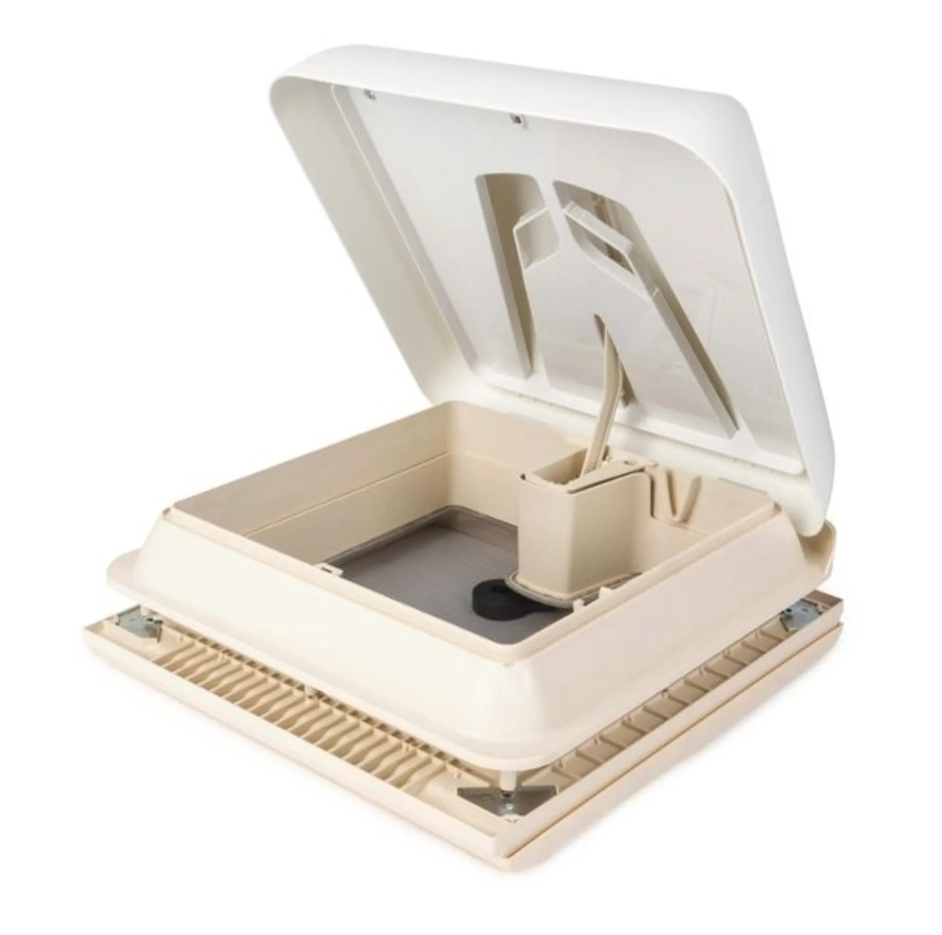 Lanterneau à manivelle Fiamma Vent 28x28cm en blanc