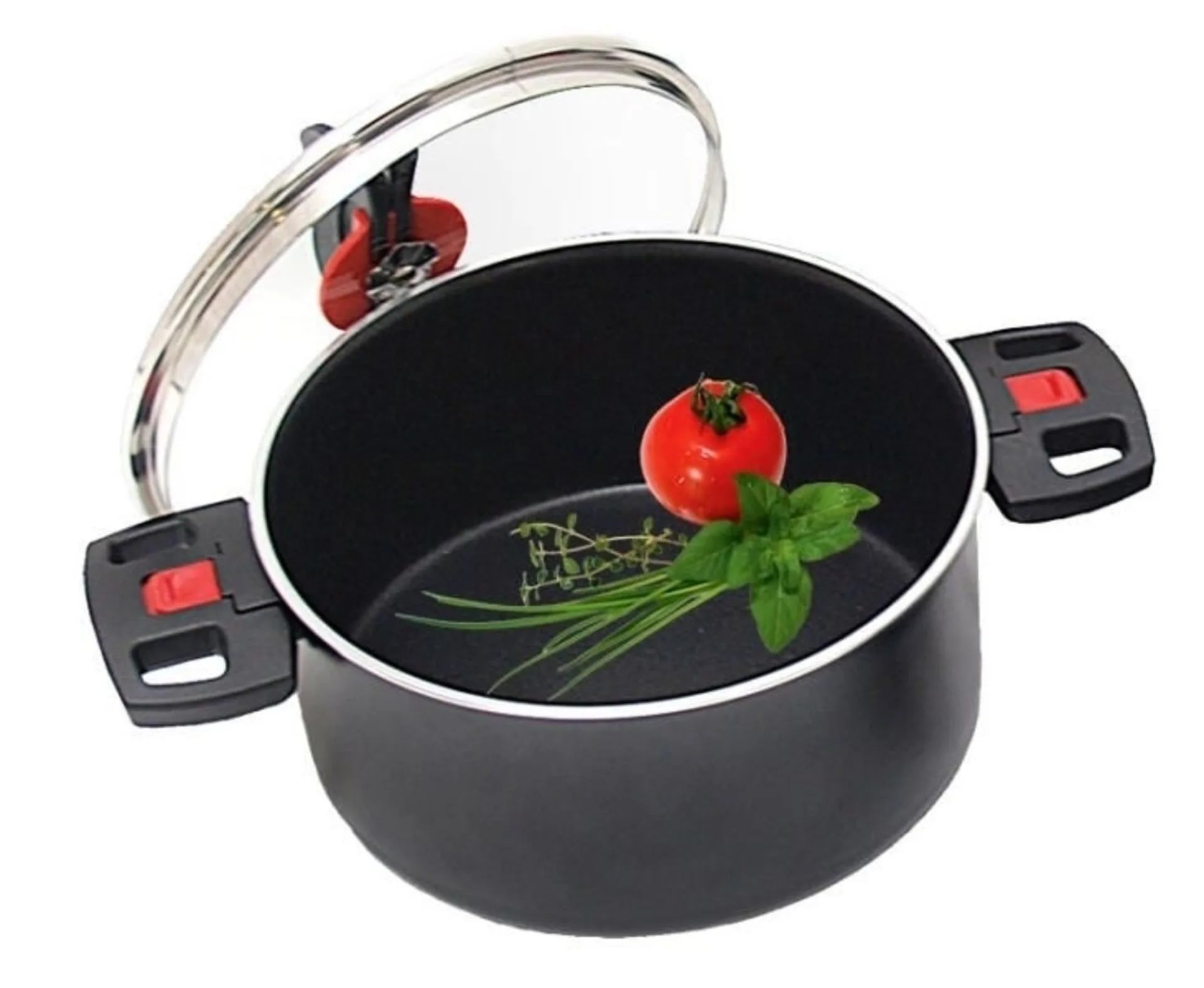 Kochtopf Exclusiv 24cm schwarz ohne Deckel