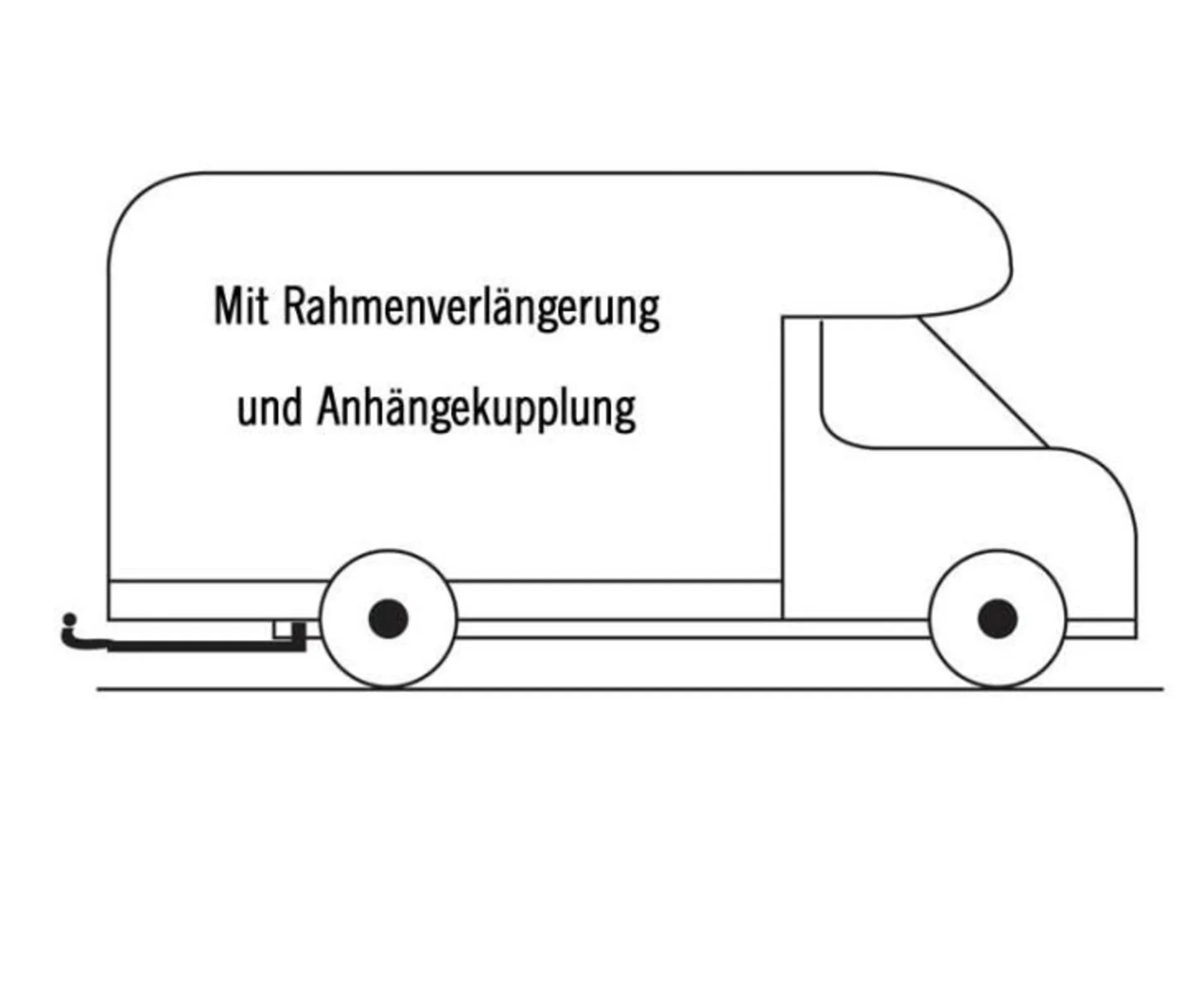 Elektrischer Anschluss-Satz für Anhängerkupplung (AHK) mit 13-poligem Stecker für Frankia-Fahrzeuge