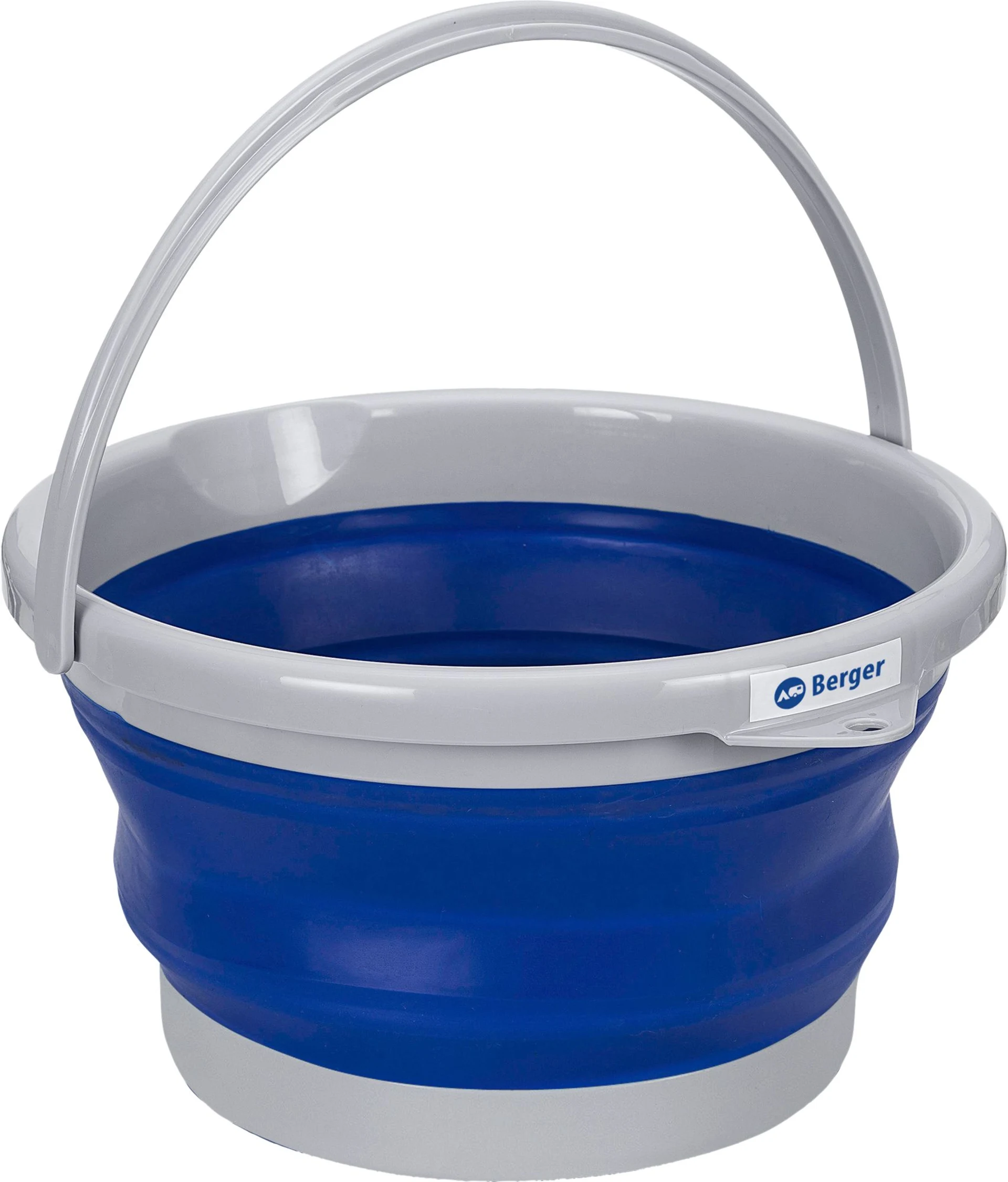 Berger Seau pliable 10 litres bleu / gris