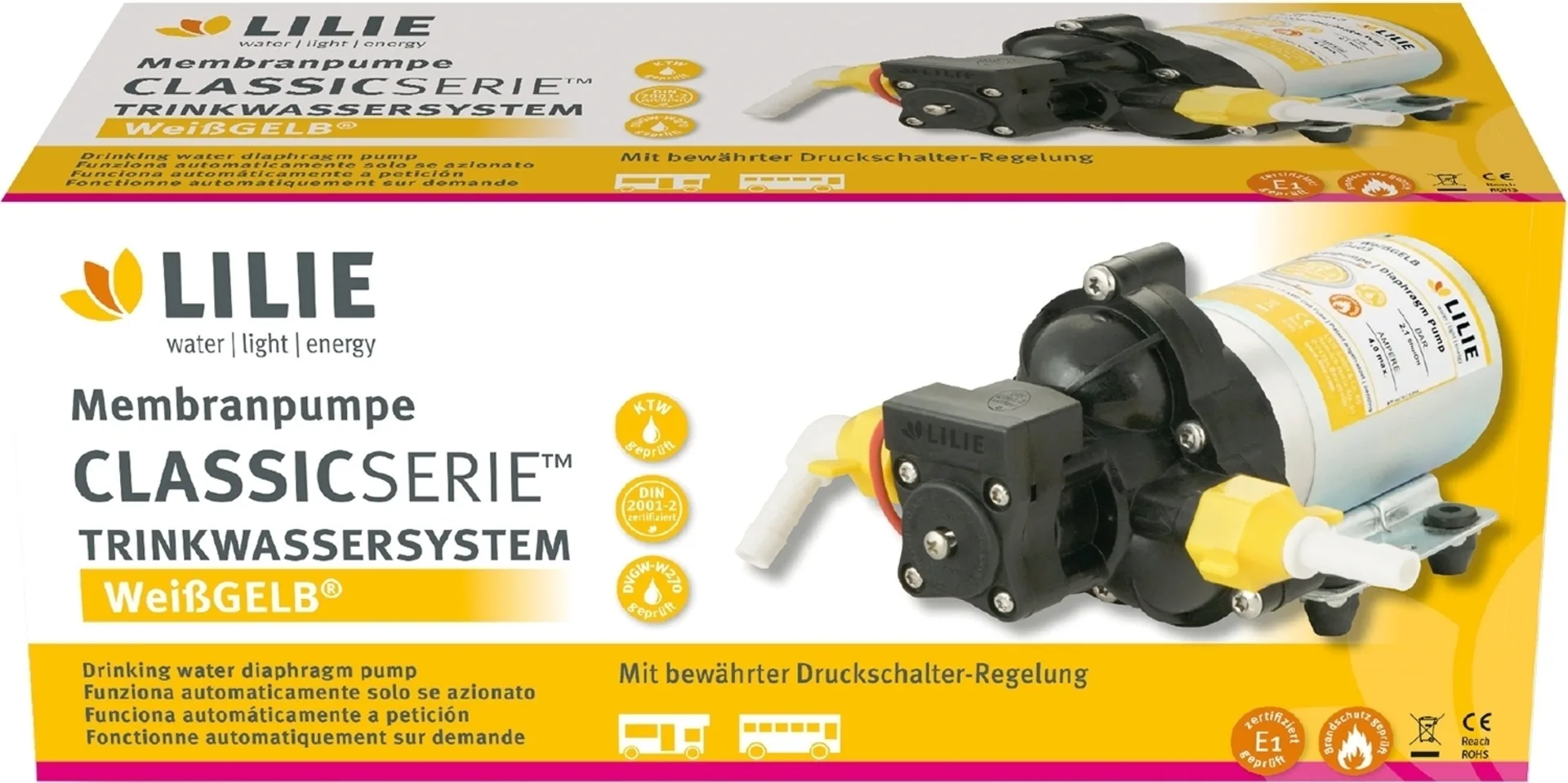 Lilie WeißGELB Classic Serie Membran Wasserpumpe Lilie WeißGELB Classic Serie Membran Wasserpumpe