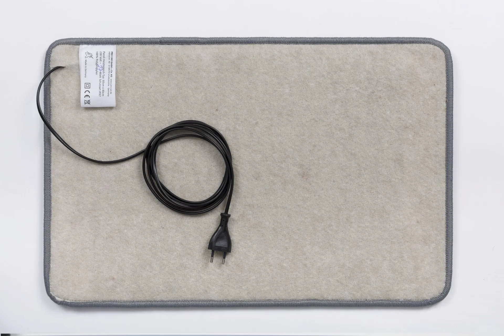 Pro Car Heizteppich Palais 230 V 60 x 40 cm silber