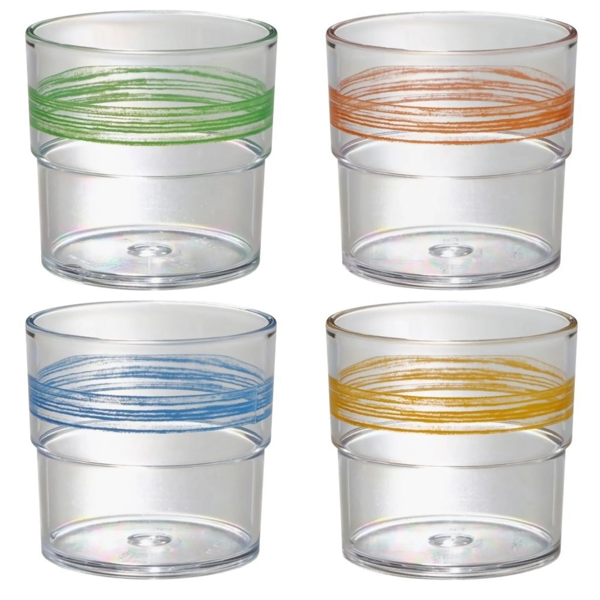 Trinkglasset 4er-Set, bunt