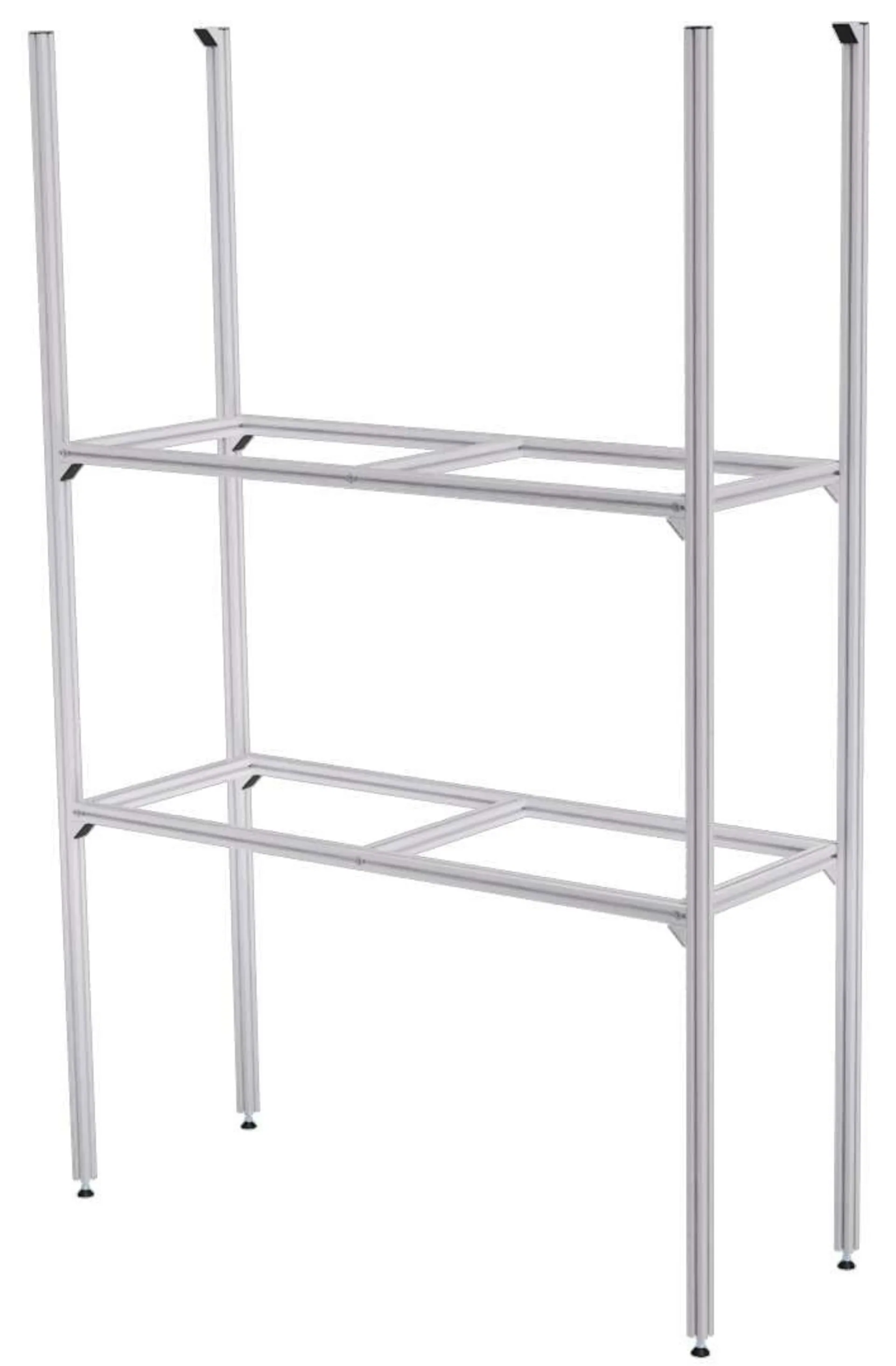 SYS-RACK Regal-System Aluminium für Heckgarage 85 x 31 x 130 cm