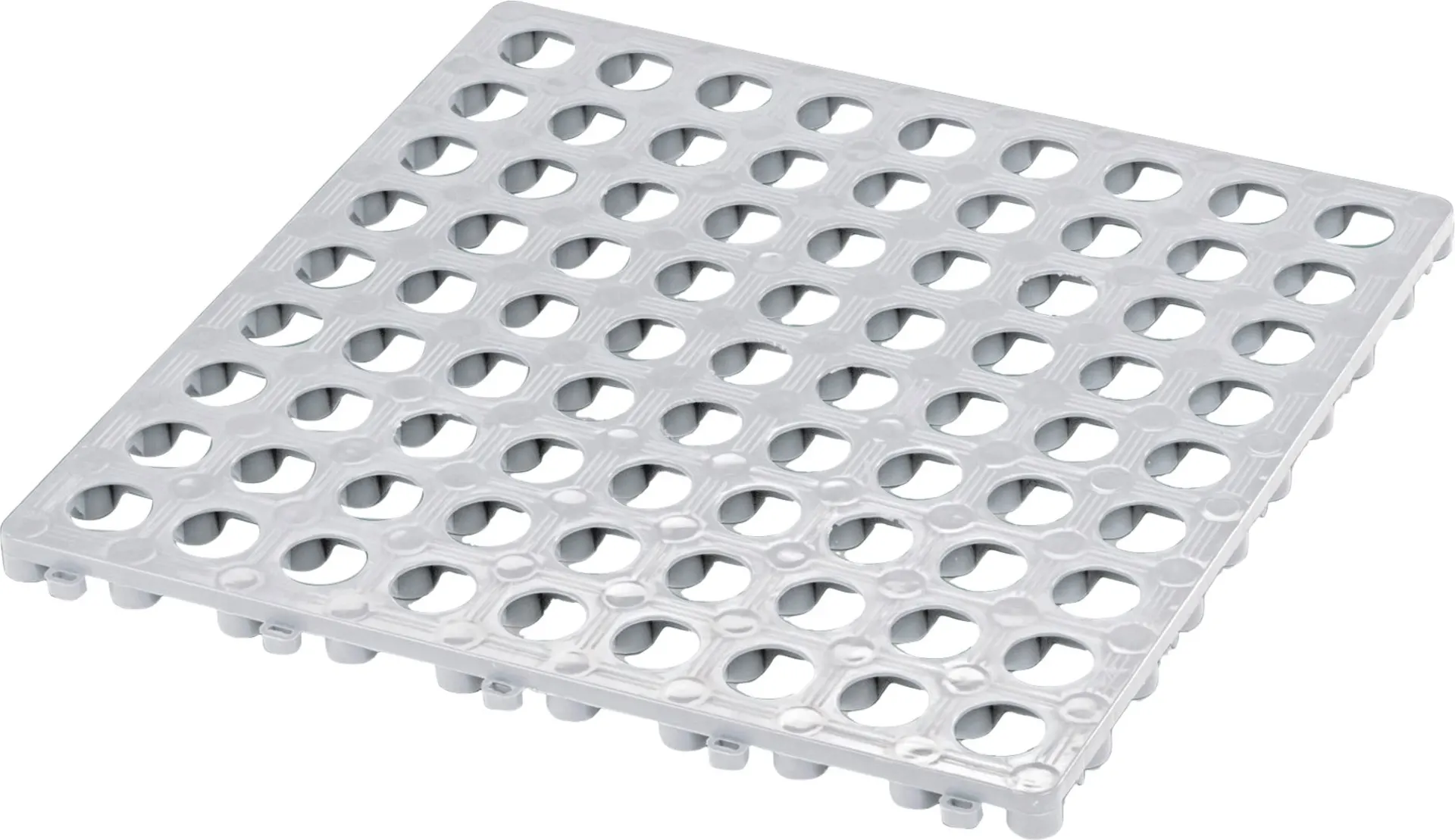 Grille en plastique gris 49,5 x 49,5 cm
