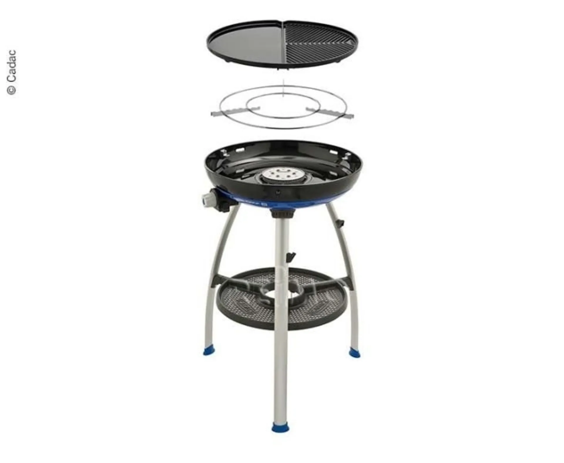 Cadac Carri Chef 2 Braai Barbecue à gaz avec allumage piézoélectrique - modèle d'entrée de gamme