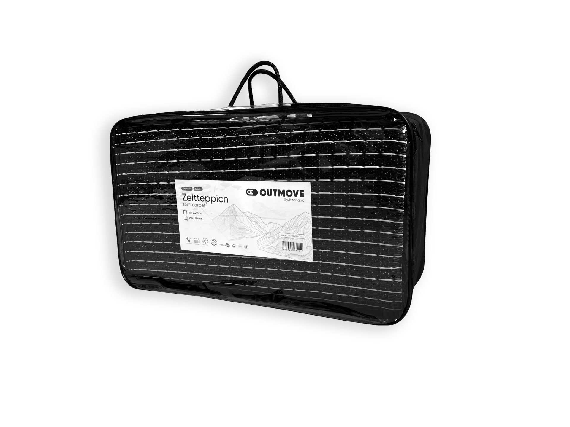 Outmove Zeltteppich Premium Gewebe - 250 x 400 cm