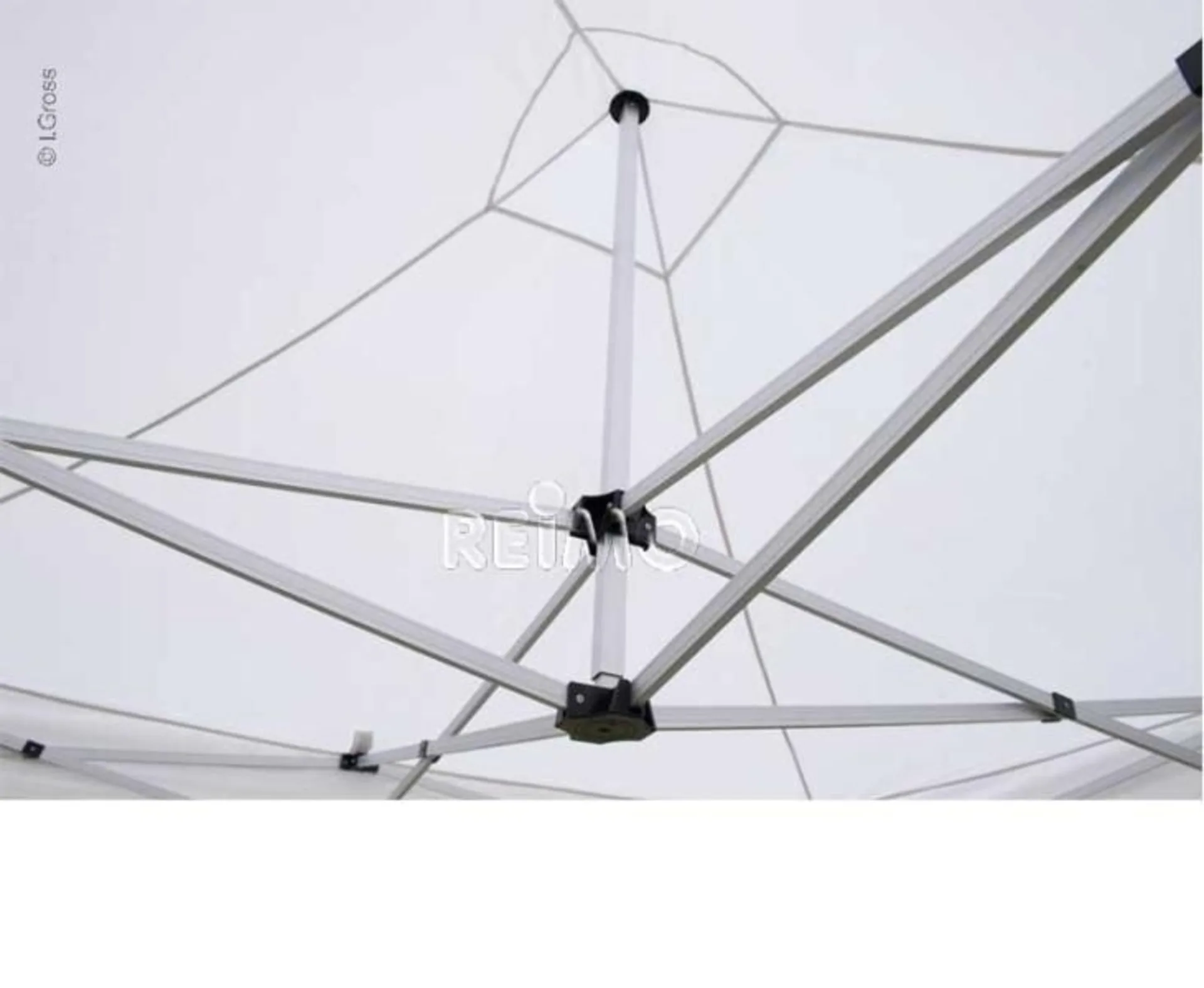 Pavillon pliable Camp4 avec structure en aluminium 3x3 m - Qualité premium pour les professionnels