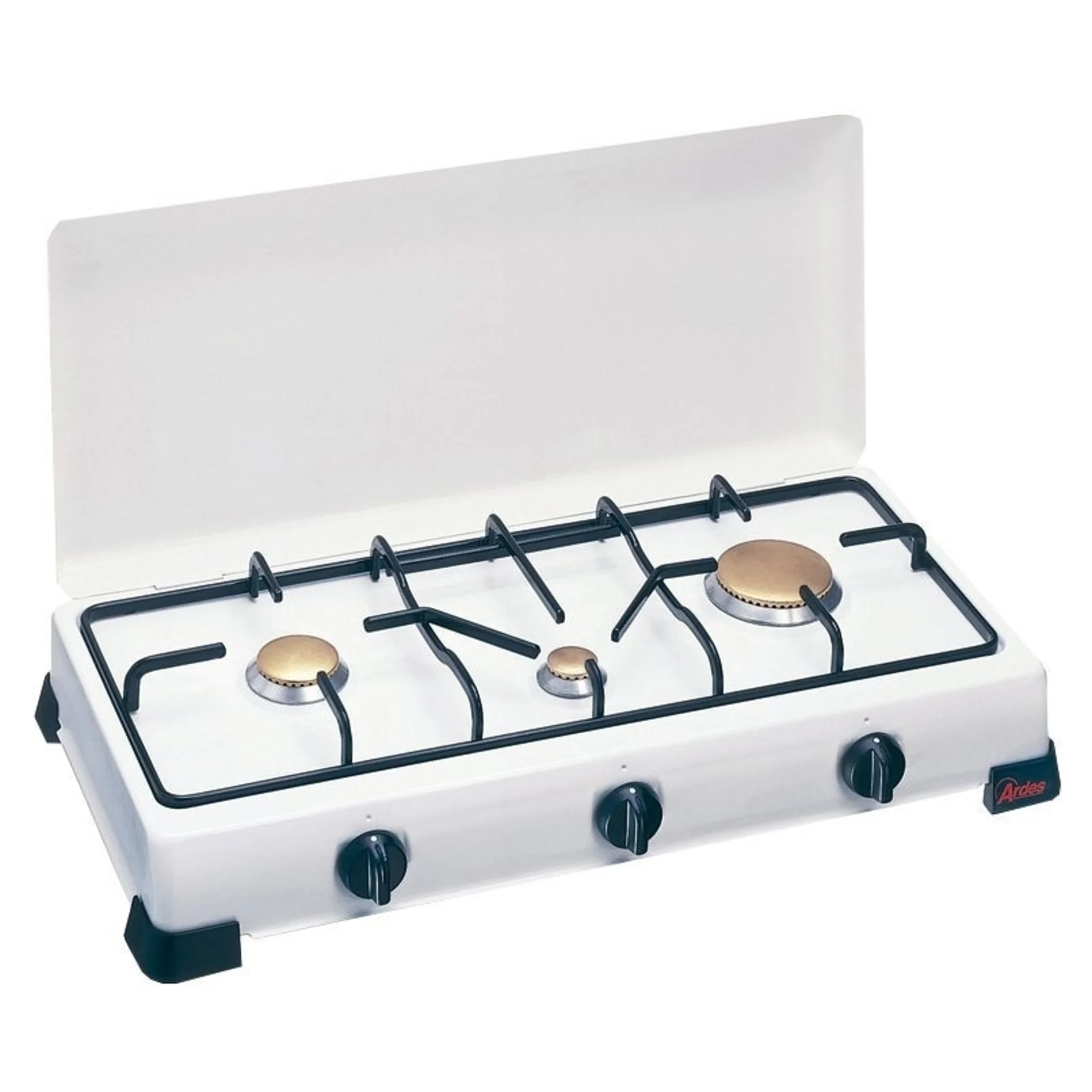Réchaud à gaz Zeus 50 mbar, 3 feux avec allumeur
