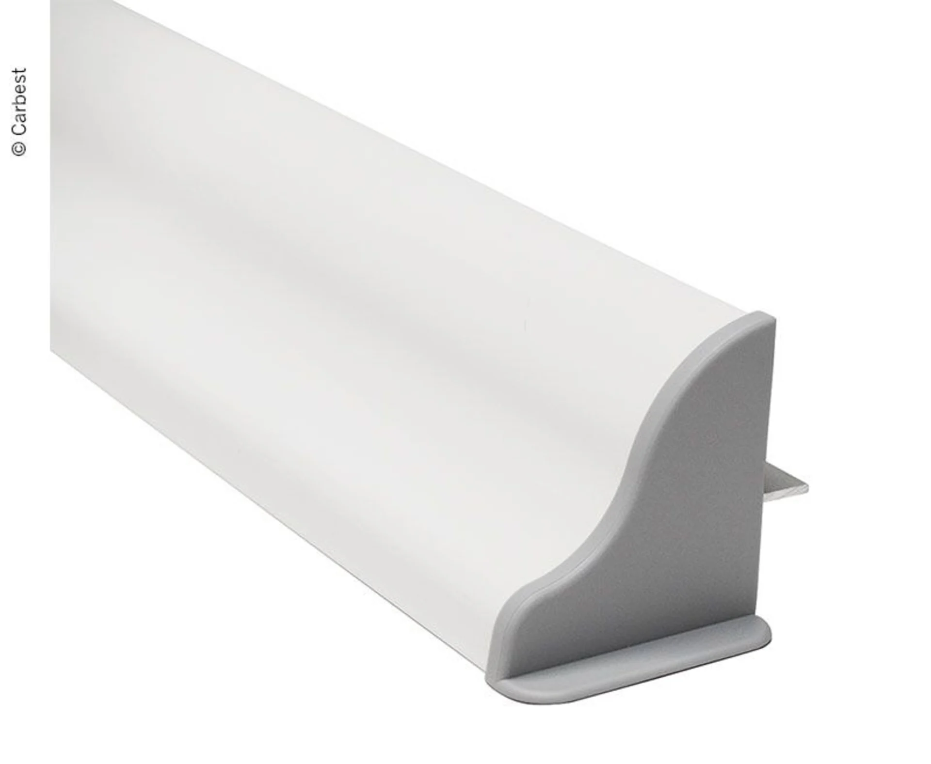 Aluminium Montagespoiler Set für Solar-Panel - Breite bis 410 mm - Weiss