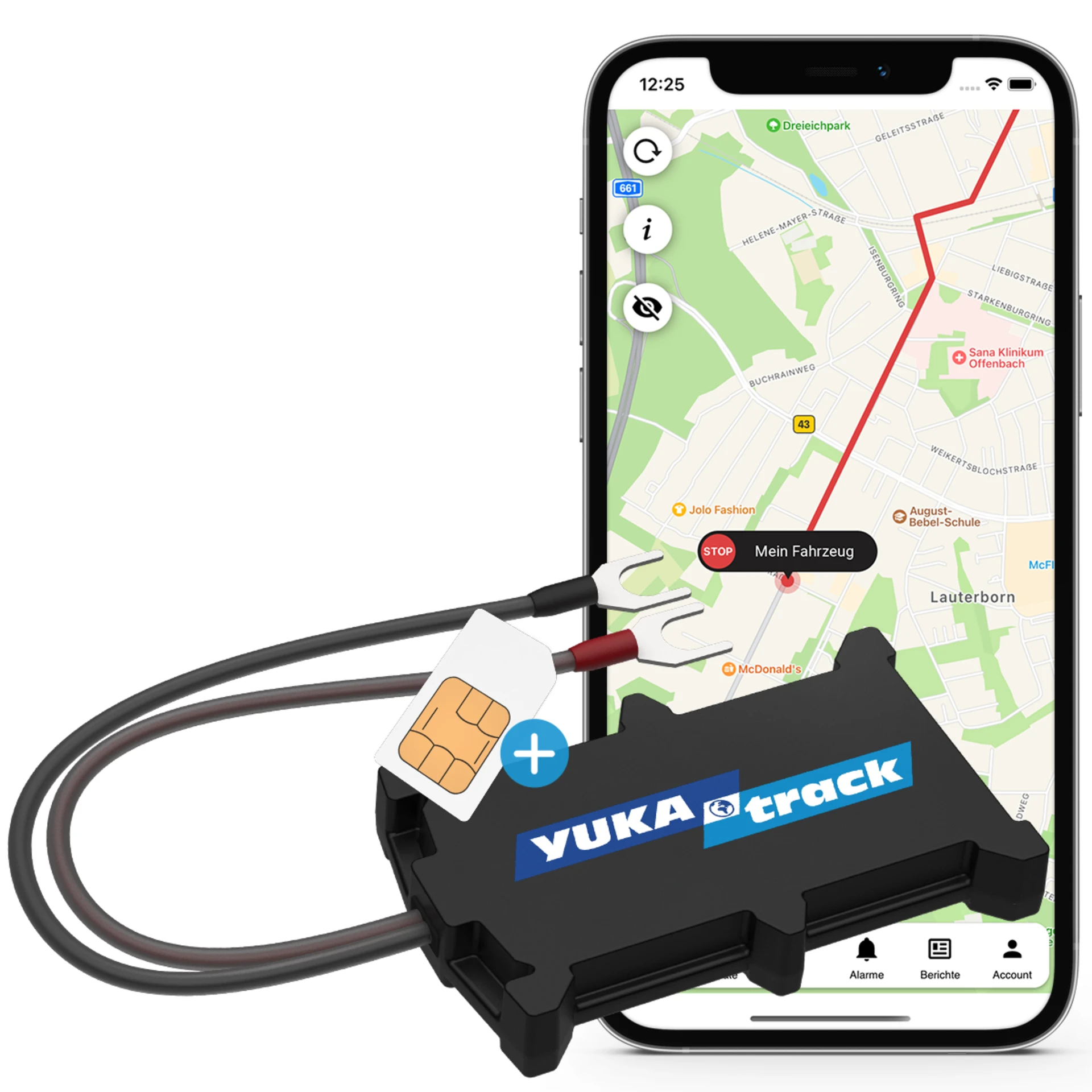 YUKAtrack 4G easyWire GPS-Tracker SIM+Data Flat