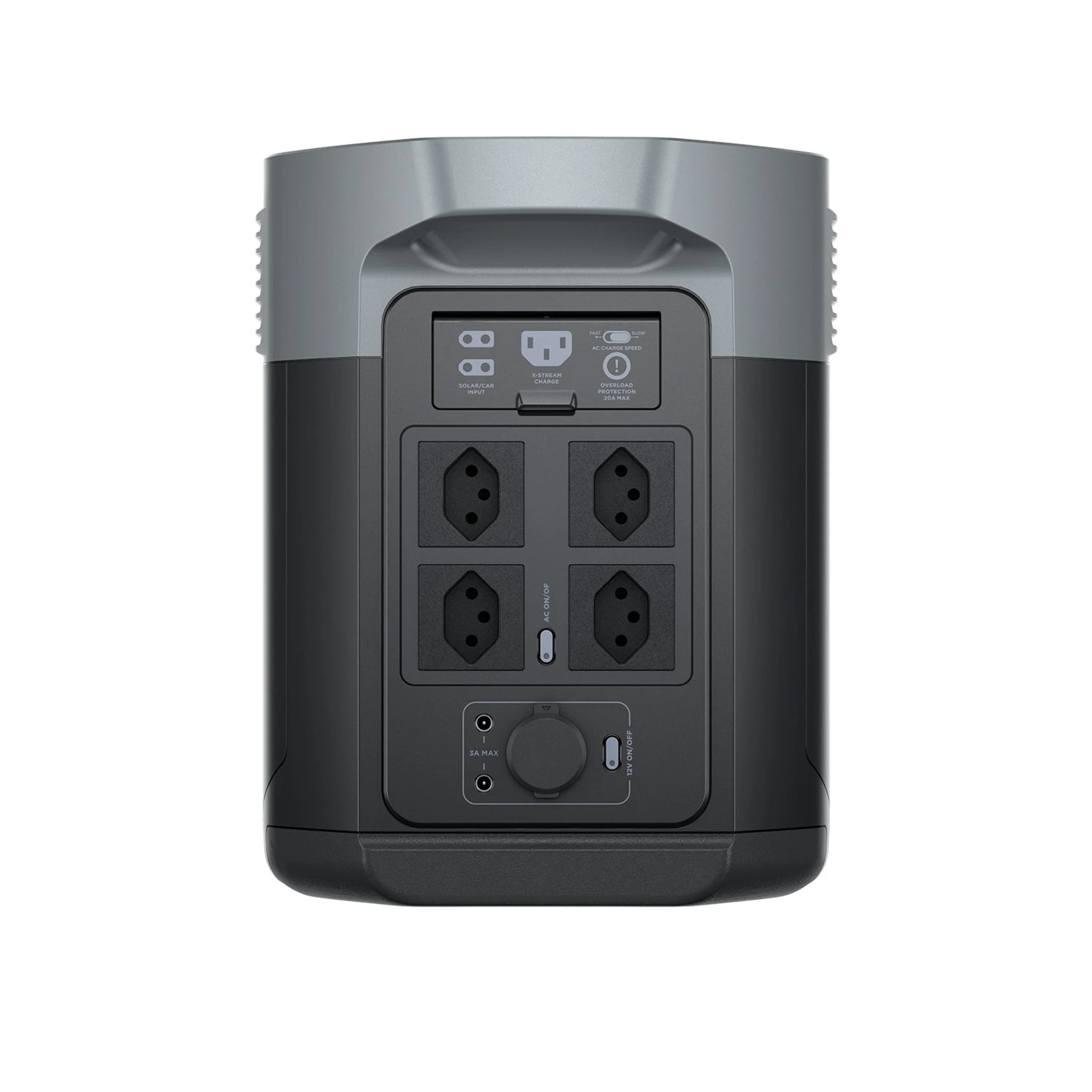 EcoFlow Power Station Delta 2 Max 2’048 Wh Portable Powerbox mit eingebautem 2’400 W Sinus Wechselrichter