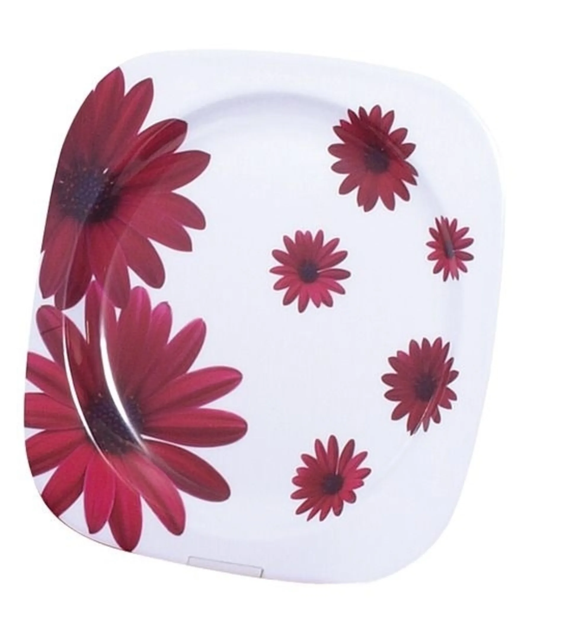 Camp4 Red Flower Melamin Teller Set (2er-Set, Ø 22.5cm)