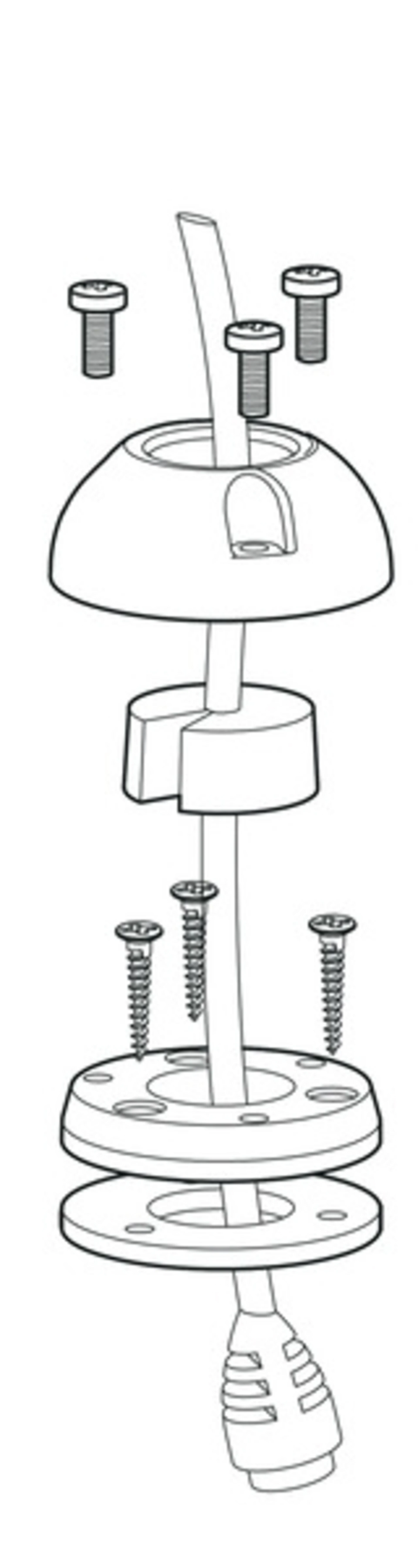 Scanstrut DS-H6 Dachdurchführung Kunststoff 2-6 mm - Horizontal