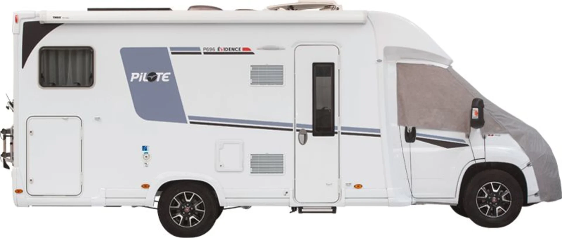 Bâche de protection avant Hindermann Supra pour Fiat Ducato type 250 à partir de 2007 et Peugot Boxer à partir de 2008