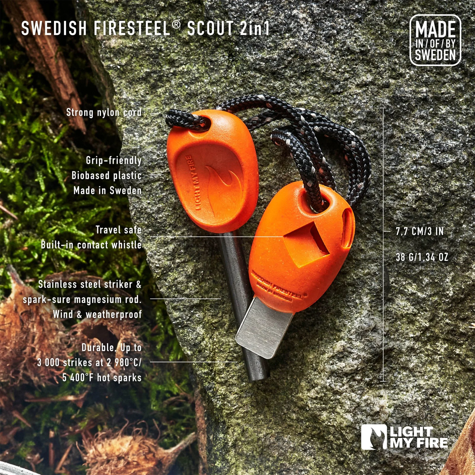 Light my Fire FireSteel scout cocoshell Feuerstarter